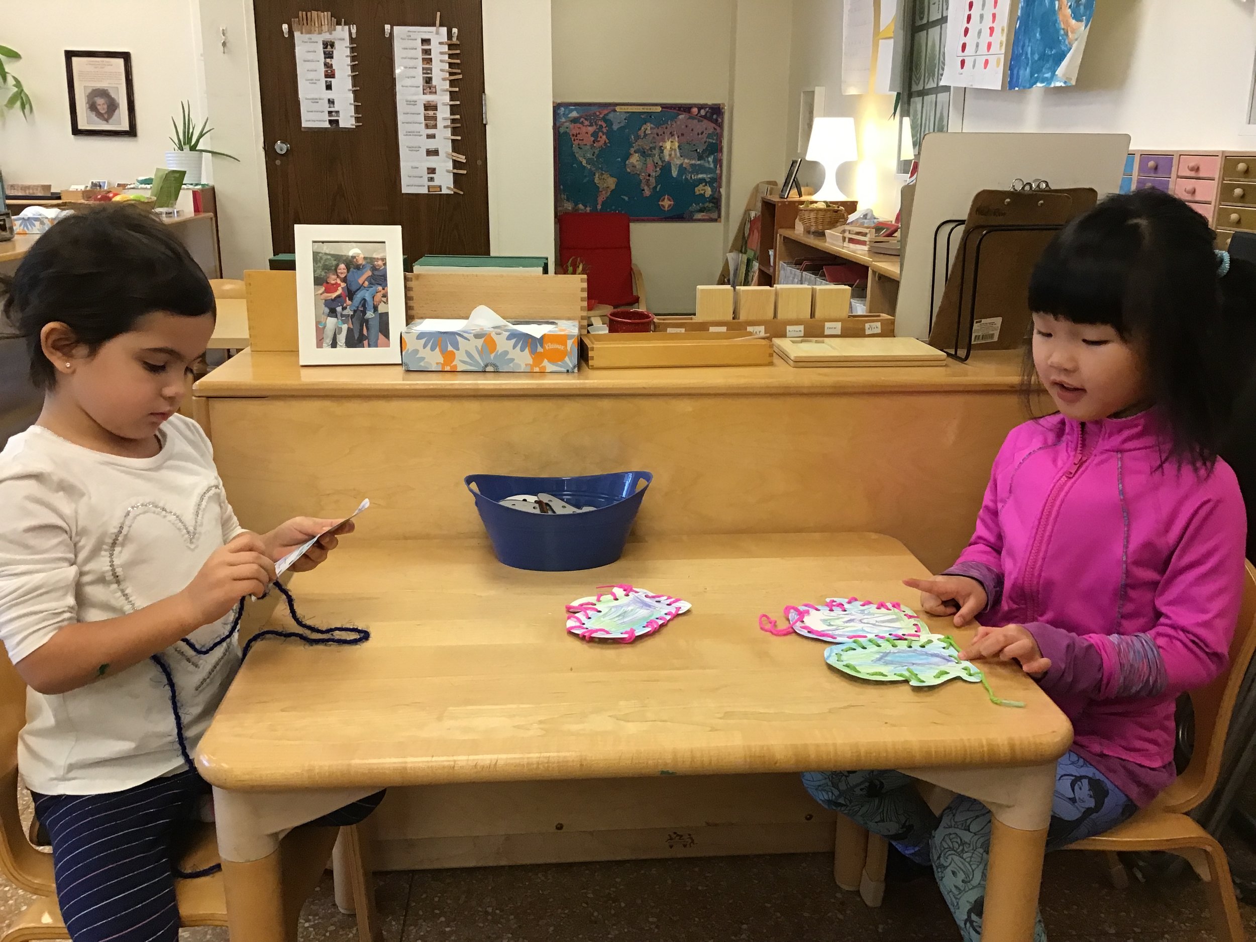 The weather is getting cold- time to lace some mittens!