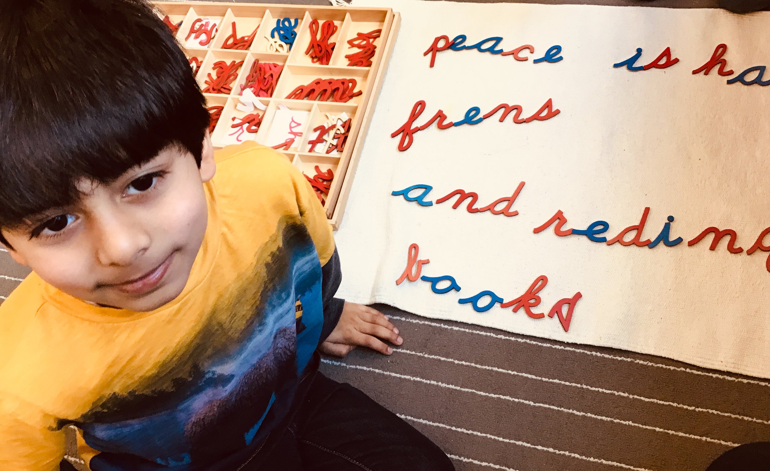 Peace is having friends and reading books