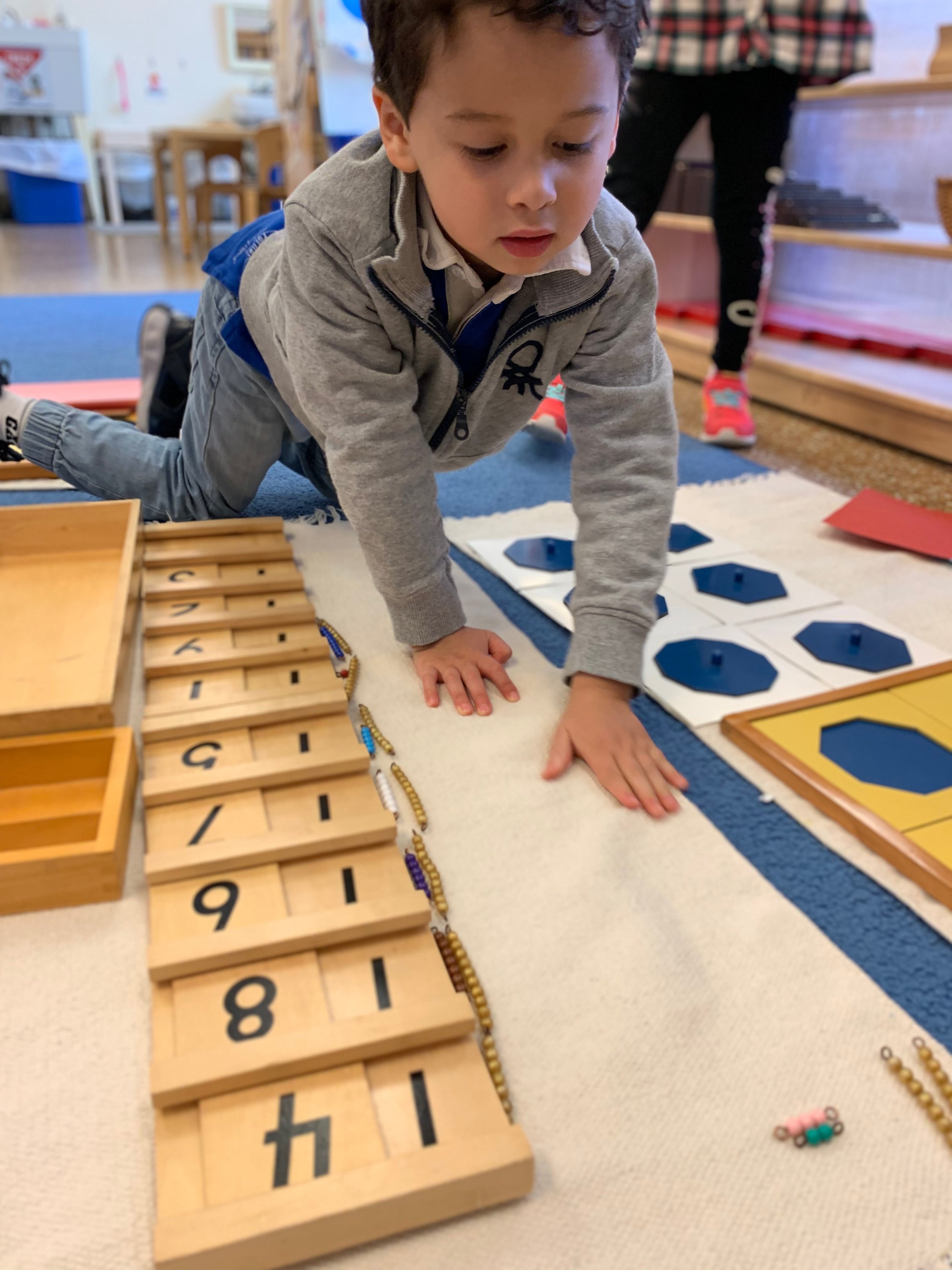 Creating the teen numbers with the Teen Beads and Board