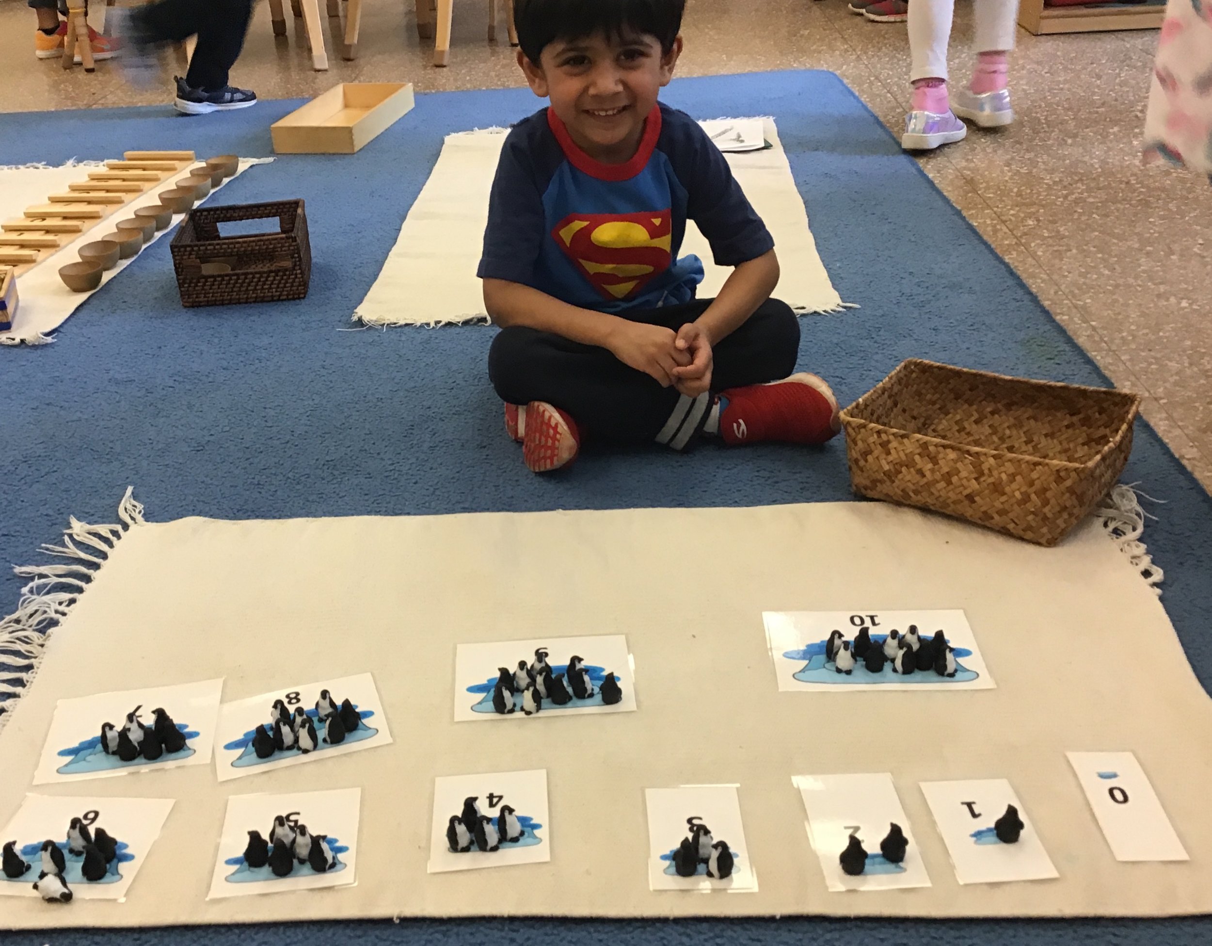 Practicing one to one correspondence to ten