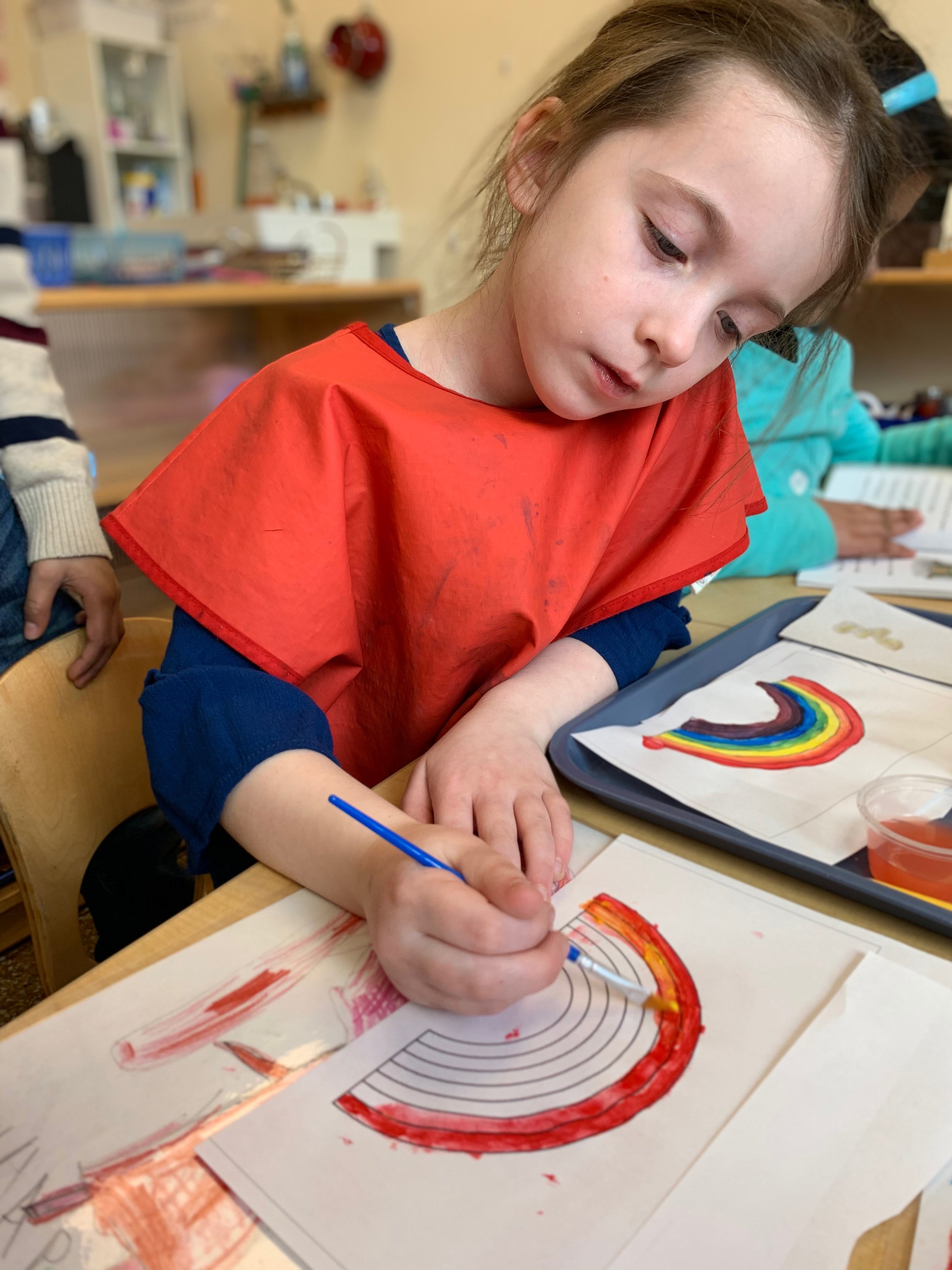 Creating a rainbow using primary colors