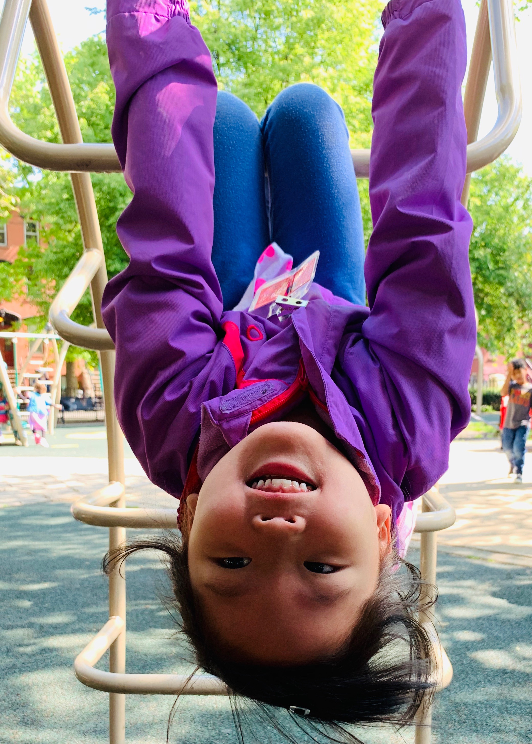 Upside down!