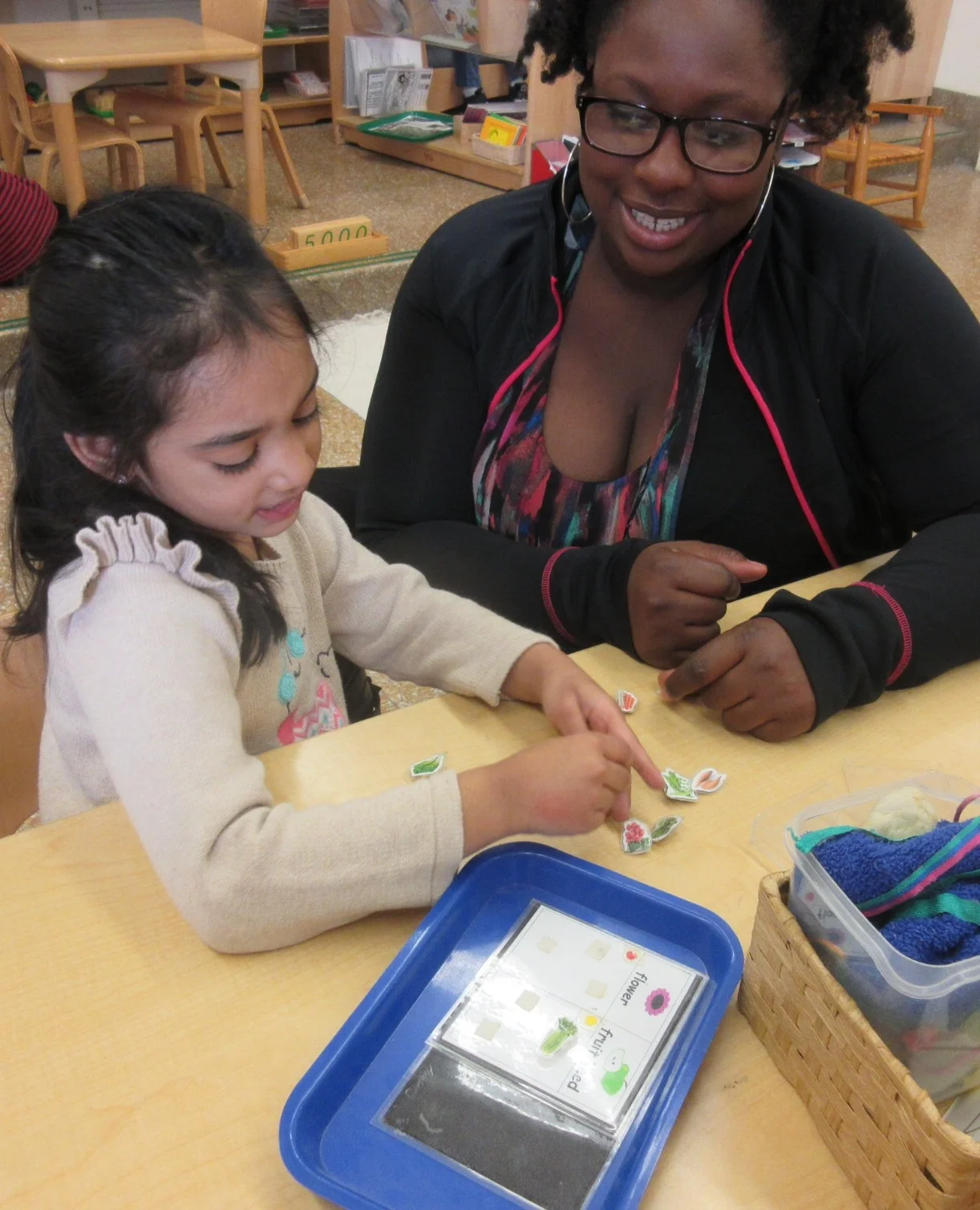 Categorizing parts of plants.