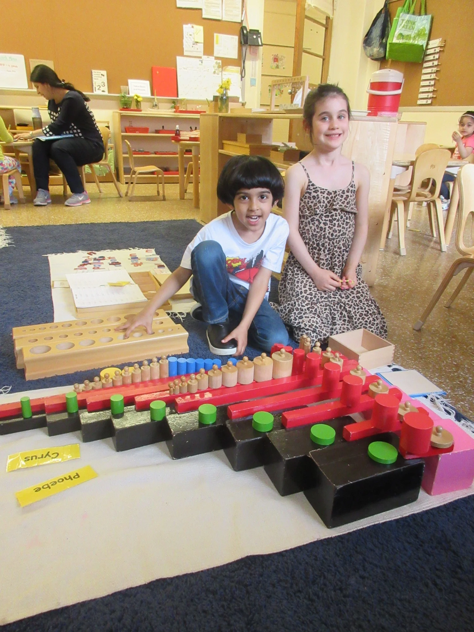 Super excited to make a pattern using different Sensorial materials!