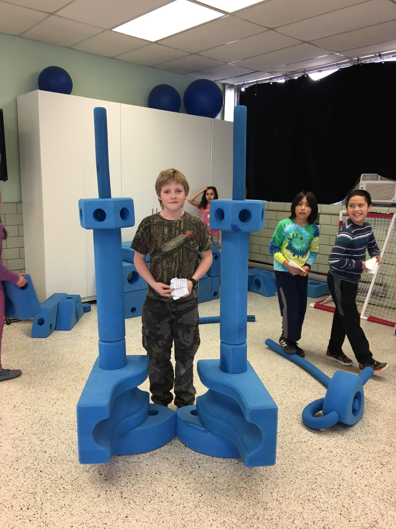 Perseus Room friend having fun building during recess 