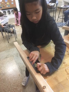 Ellie using Block plane.jpeg