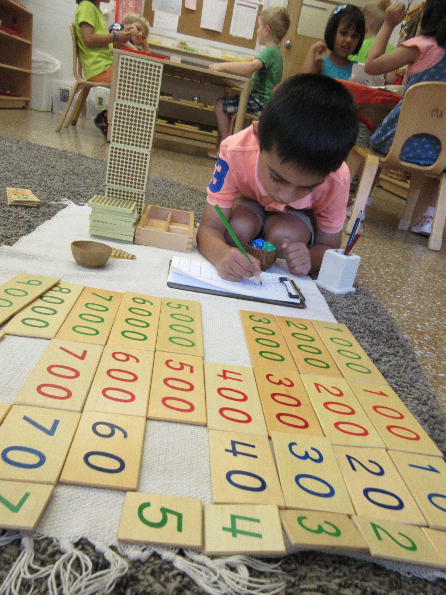 Fetching and writing 4-digit numbers with the Golden Bead Bank!
