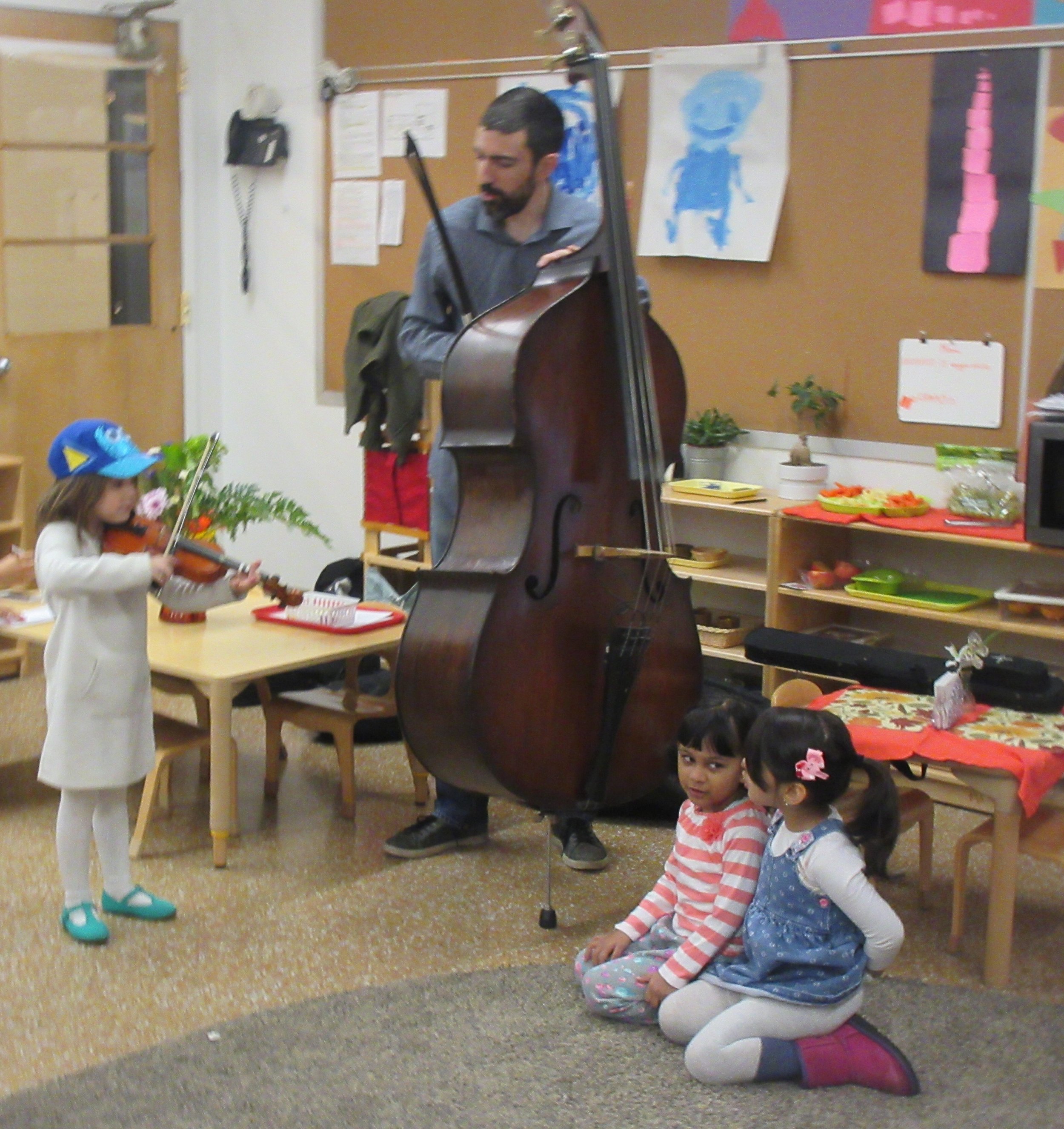 Orange Room was so lucky to have a beautiful performance with the bass and the violin!