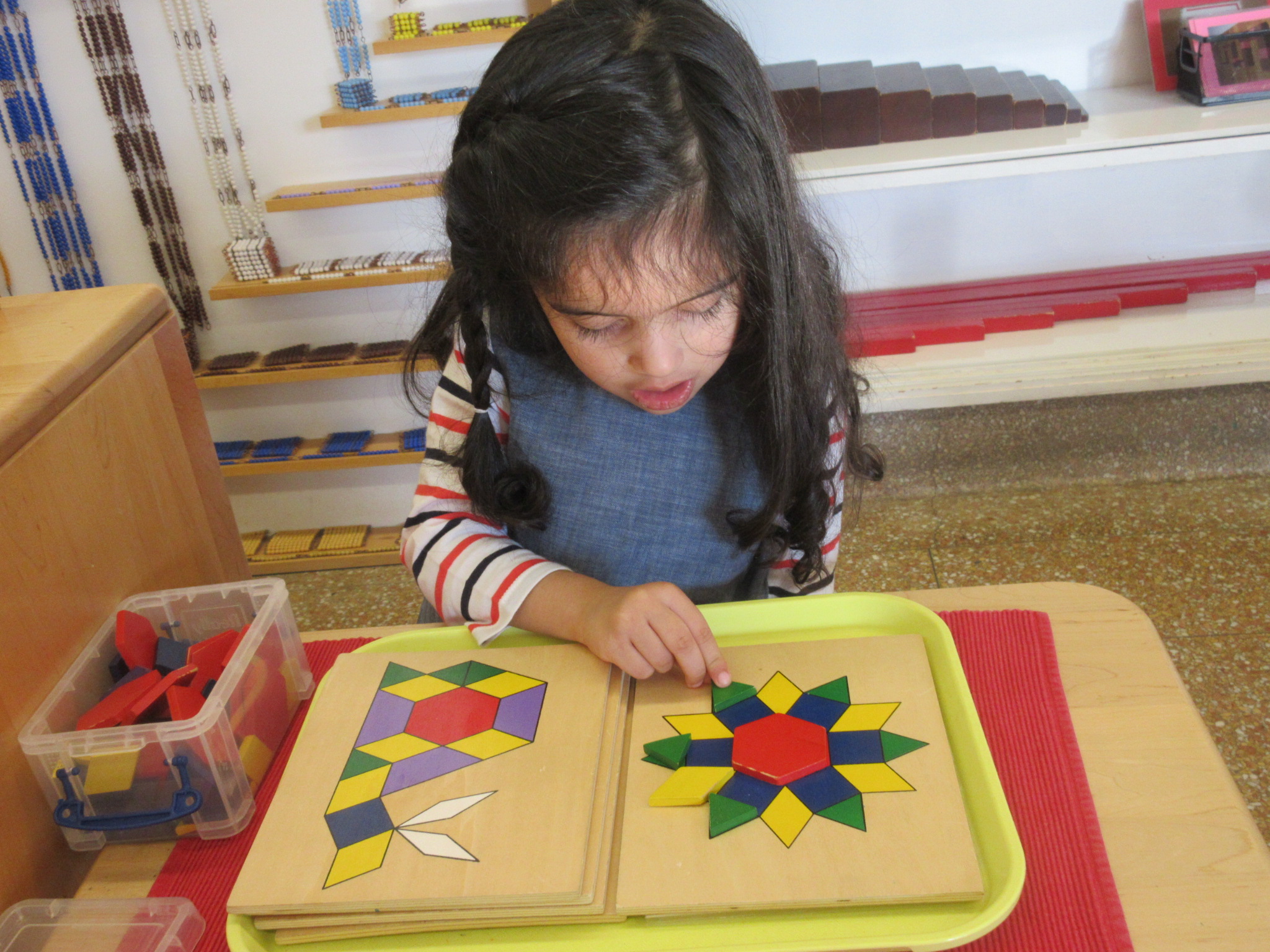 Making patterns.