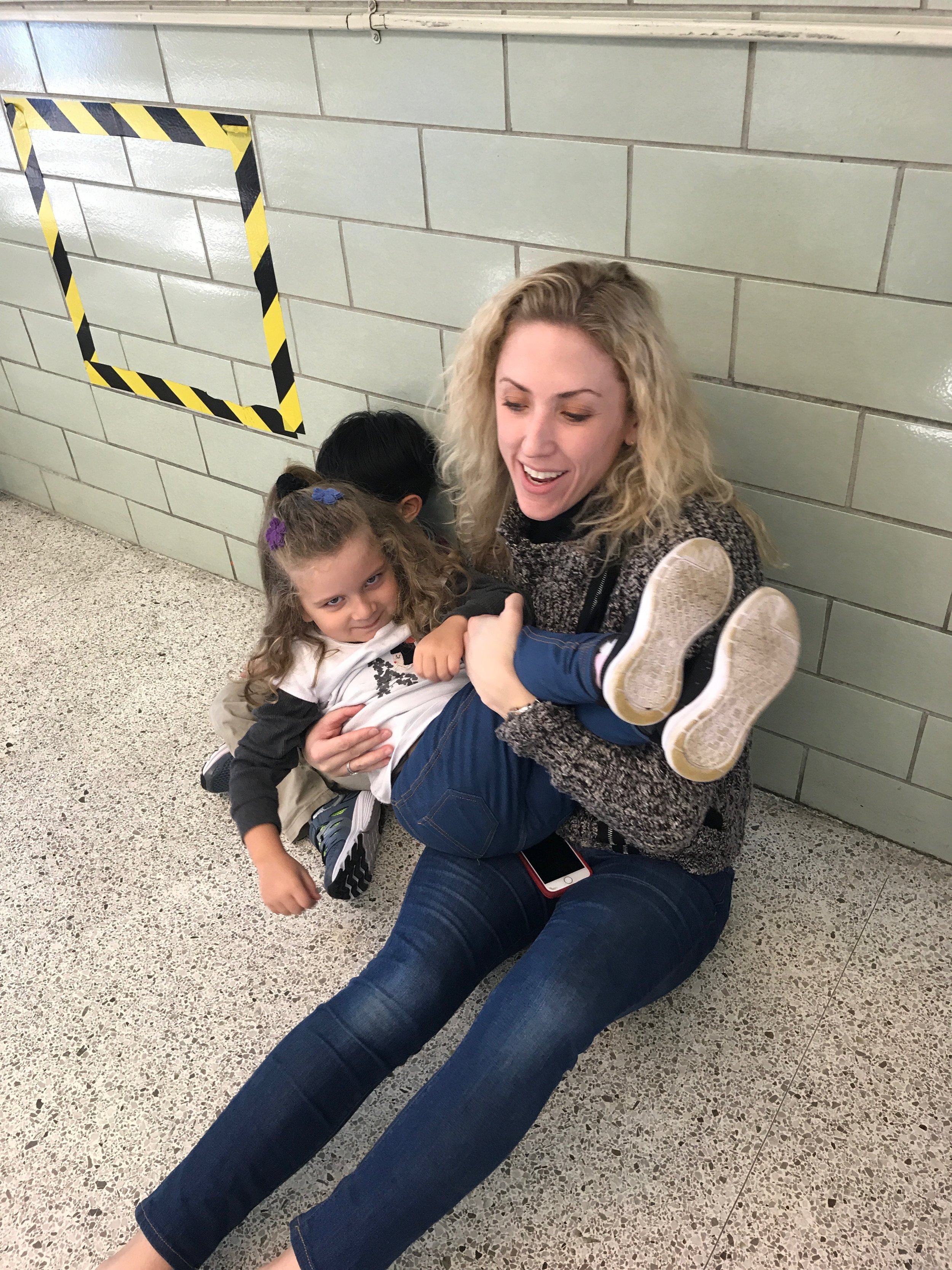 A little cuddle with Ms. Justine!