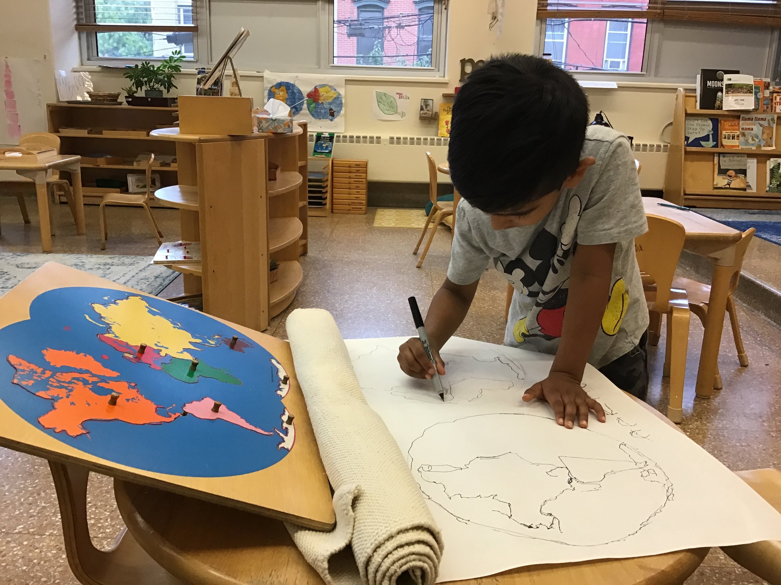 The Continent Map... outlining and getting ready to label