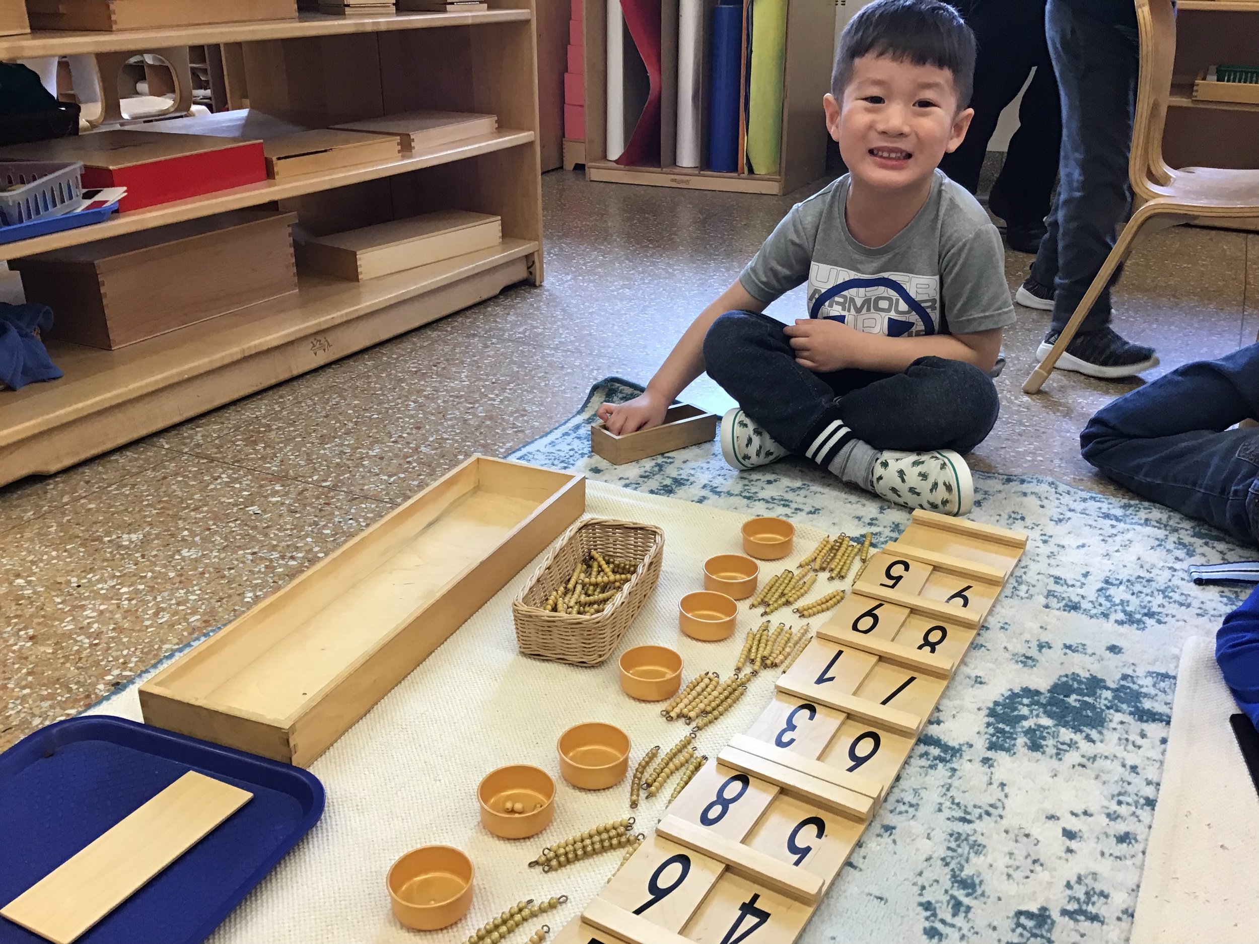 Ten Board - strengthening his understanding of quantity and symbols