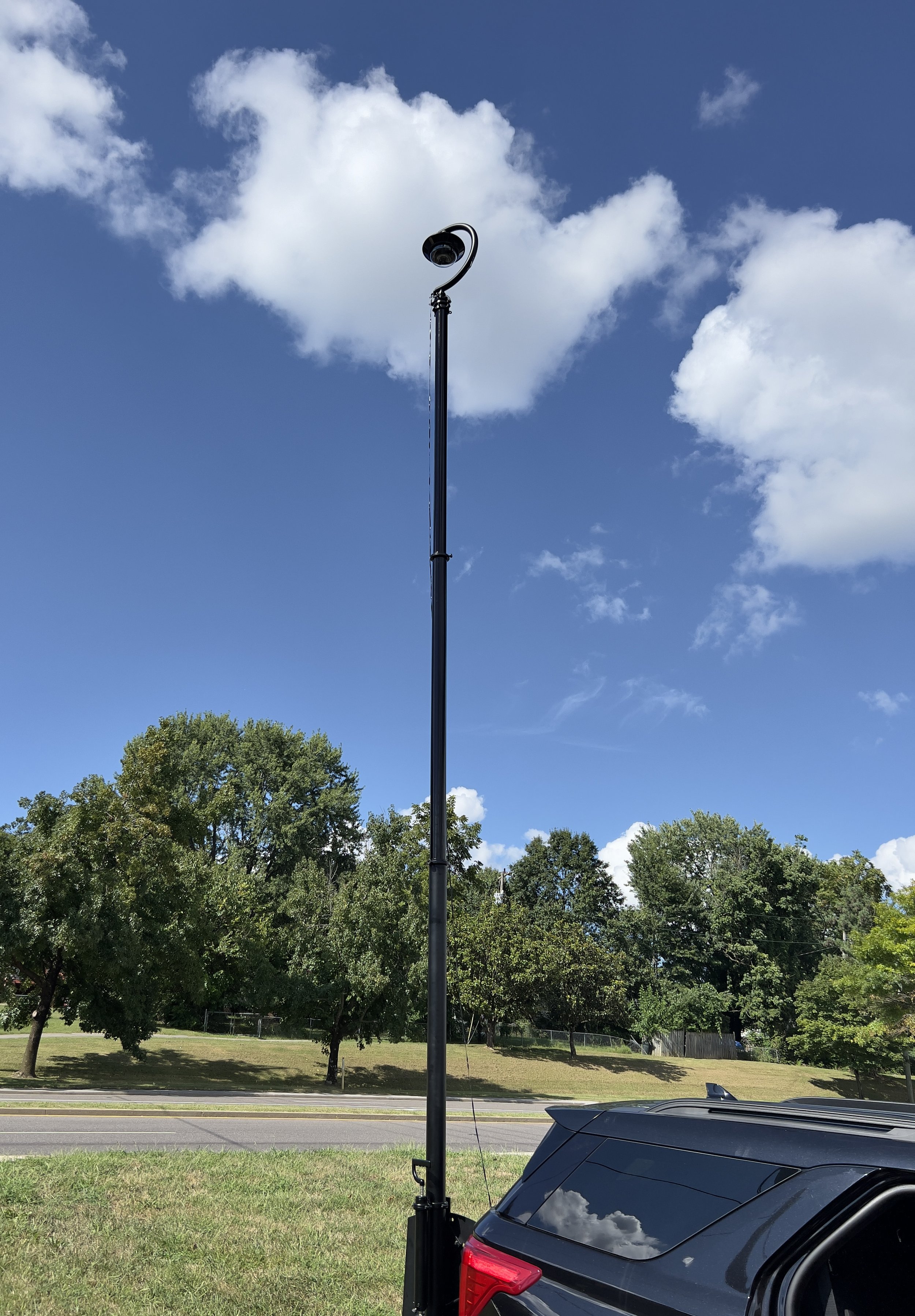 Hitch-Mounted Vehicle Mast — Telescopic Masts For Mobile Video Surveillance, Antennas and More The RATT photo