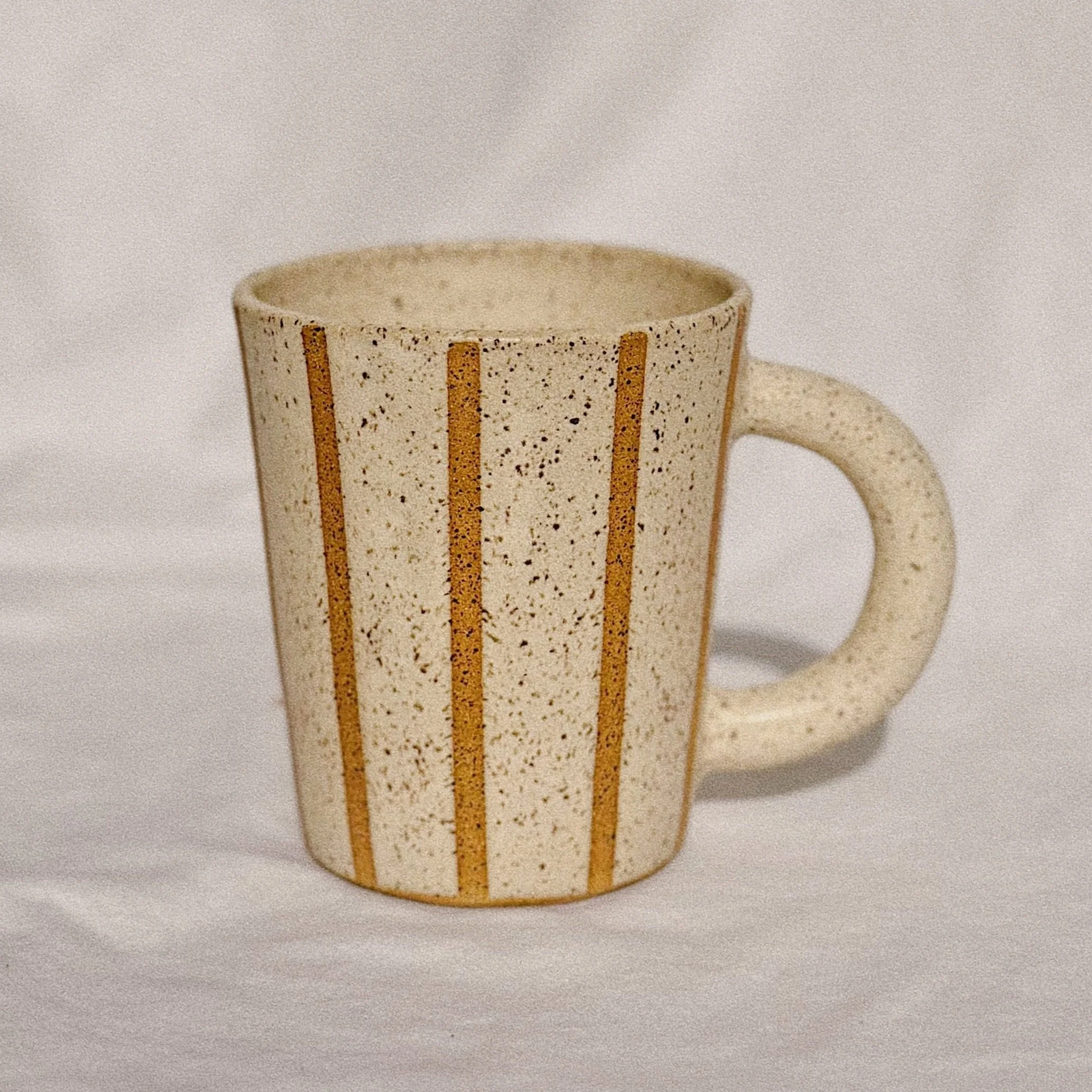 Tall Striped Mug