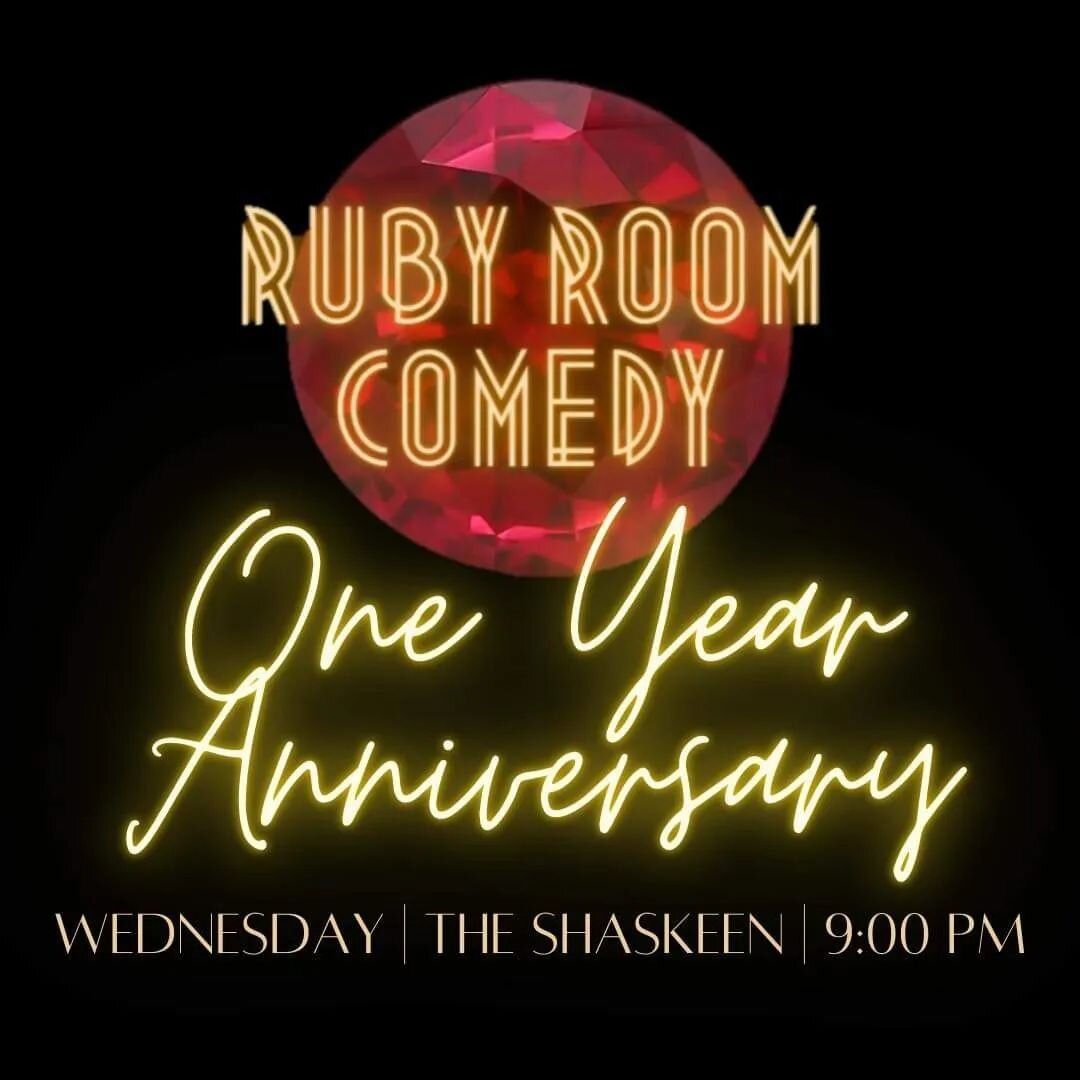 Tonight @rubyroomcomedy is celebrating their one year anniversary of hosting live comedy shows at the Shaskeen. @luislopezcomedy Luis Lopez  will also be here to honour Hispanic Heritage Month. And First Wednesday of the month means prizes, swag and 