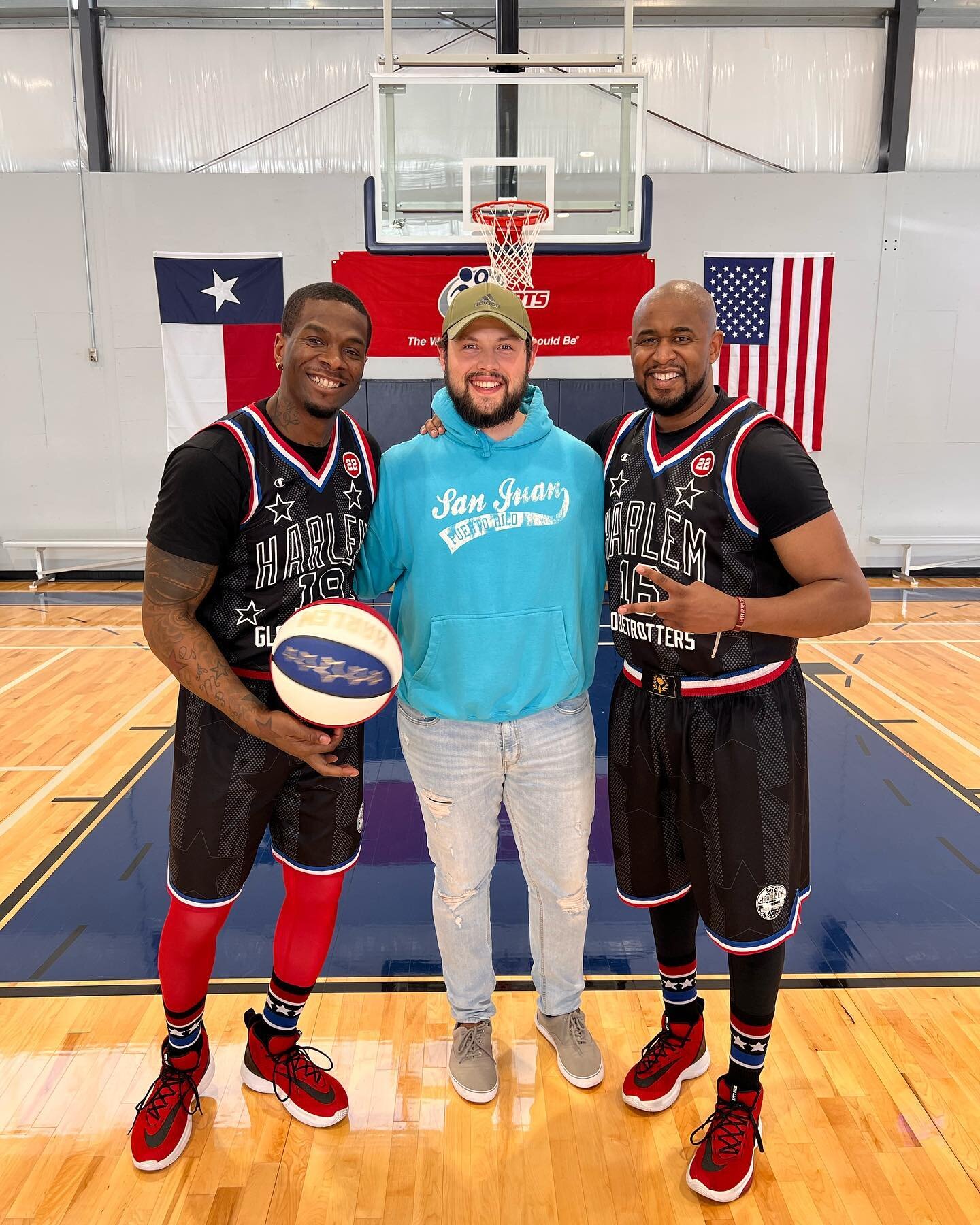 Had the honor of filming with 
and directing the amazing &ldquo;Flip&rdquo; and &ldquo;Scooter&rdquo; of the @harlemglobetrotters 
🏀🏀🏀🏀🏀🏀🏀Incredible athletes and talented performers!!! These guys are amazing😊