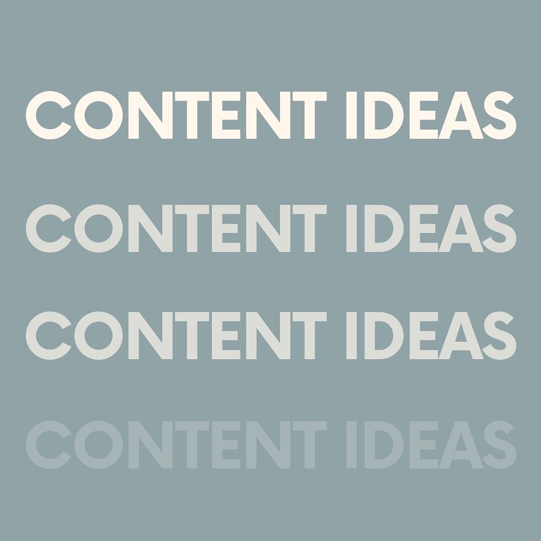 Content ideas to keep your audience engaged: 

💡 remind your audience who you are
💡share a personal story - for example, how you got started 
💡share a quick tip
💡 share a sneak peek 
💡answer your top 5 FAQ&rsquo;s
💡share a win or real client fe