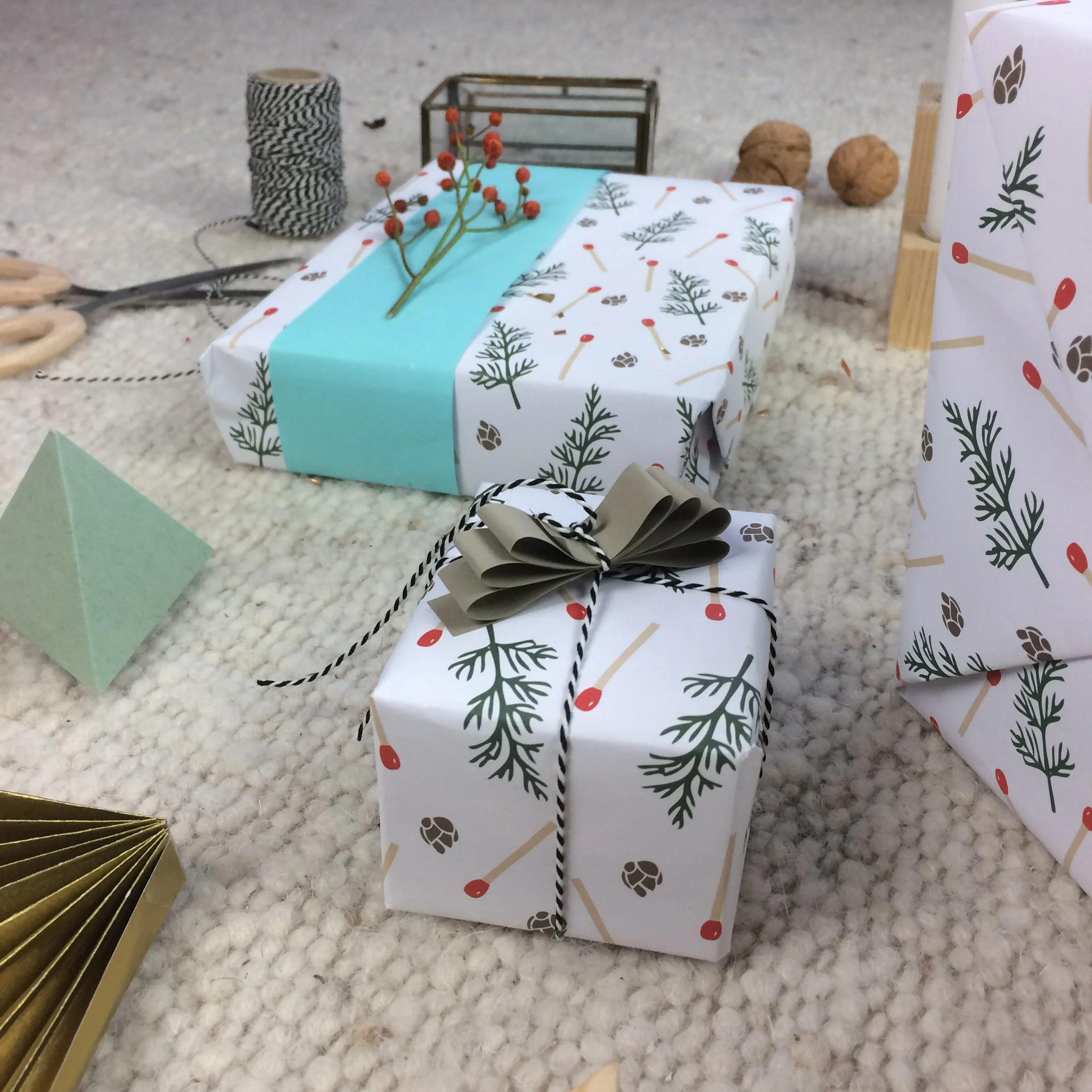 Geschenkpapier . Weihnachten . 3 Bögen