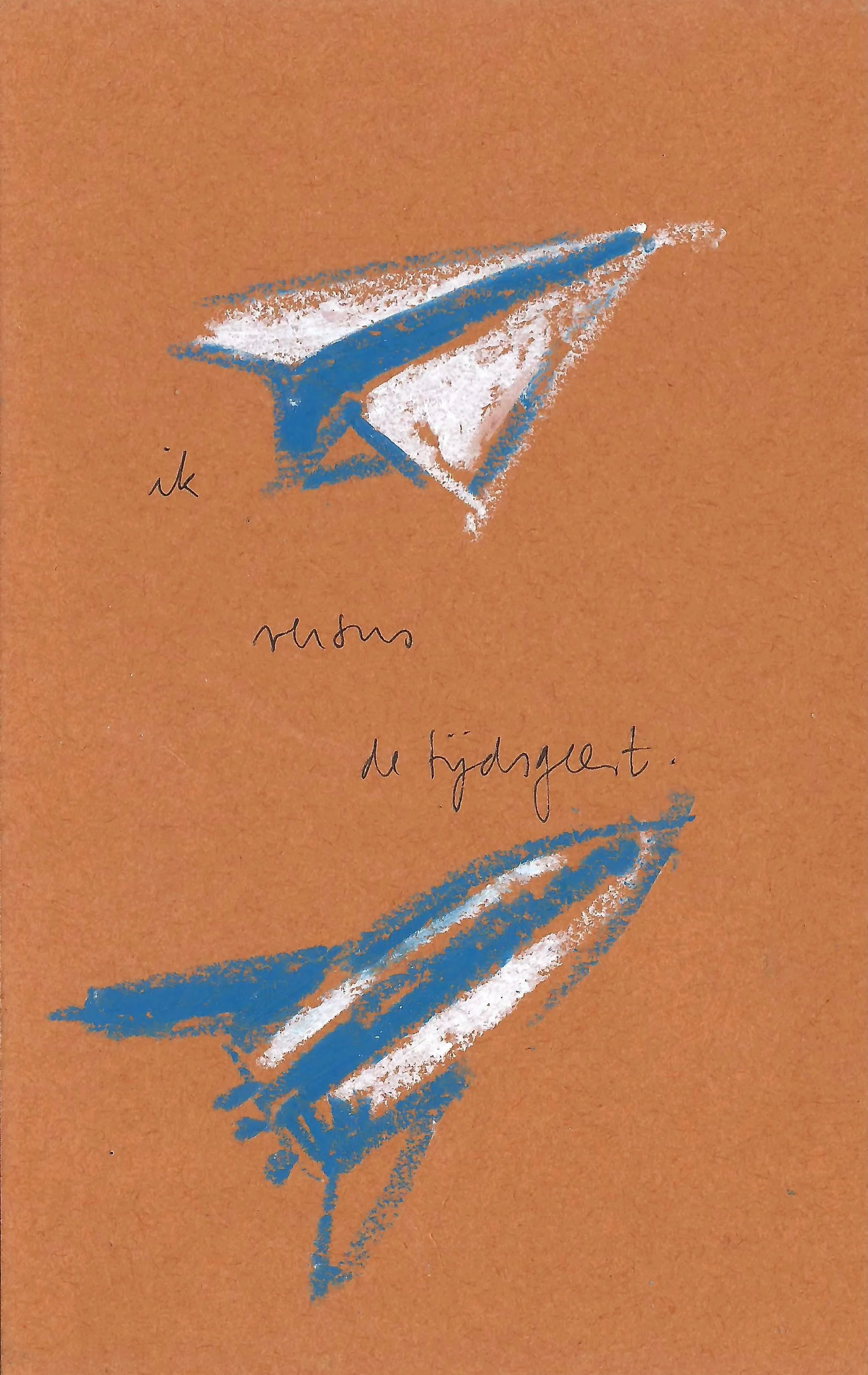 ik versus de tijdsgeest
 
oliepastel en inkt op papier
 
8,5 x 15 cm
 
€ 90,-