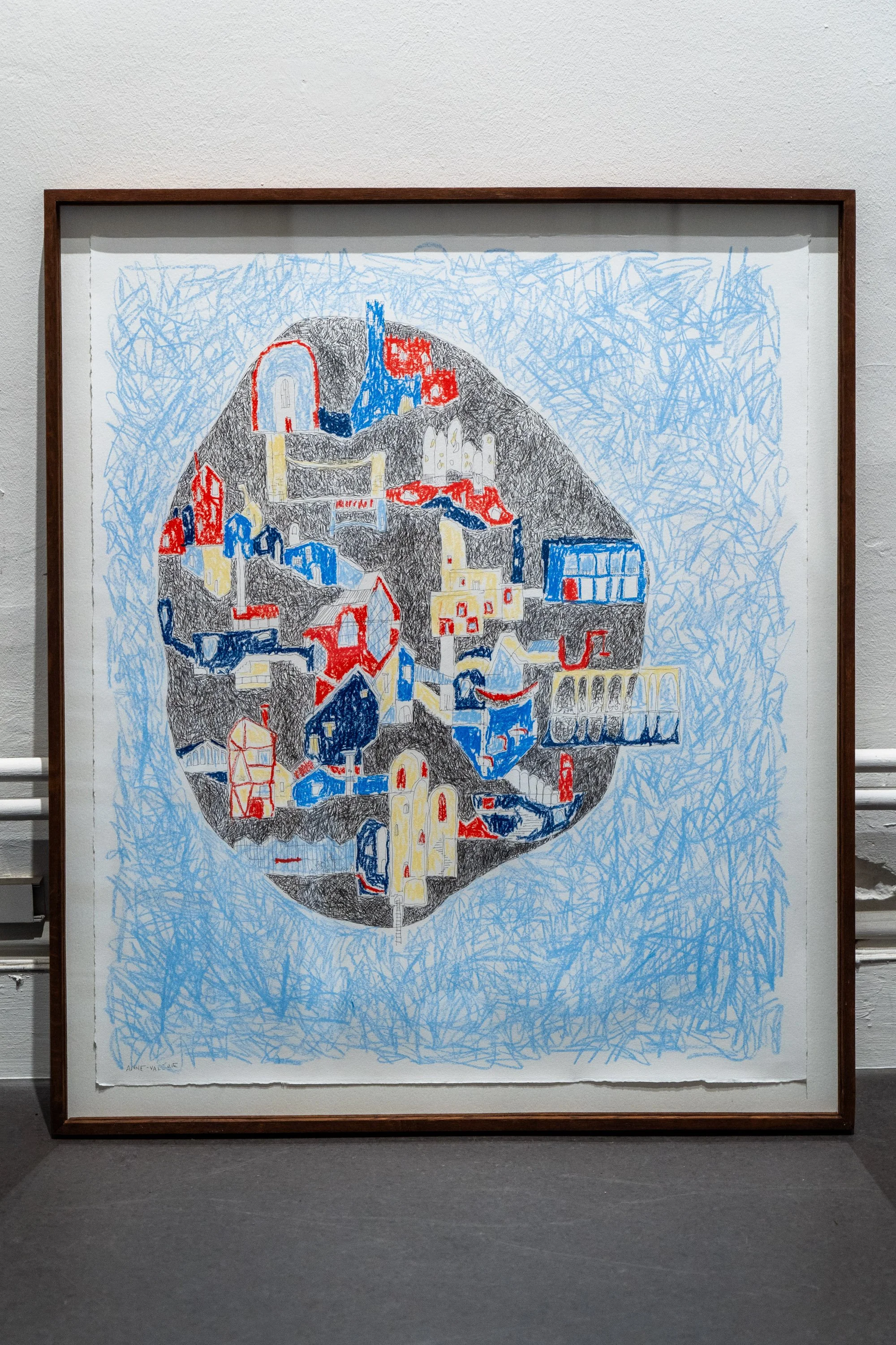 innerlijk landschap in kleur
 
oliepastel en inkt op papier
 
65 x 77 cm
 
€ 770,- (ingekaderd)