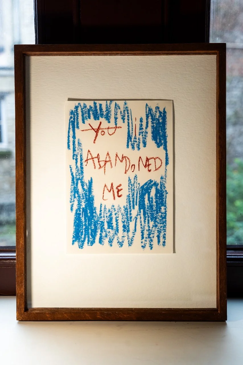 I abandoned me, 2025
 
oliepastel op papier
 
14,8 x 21 cm
 
230 € (ingekaderd)