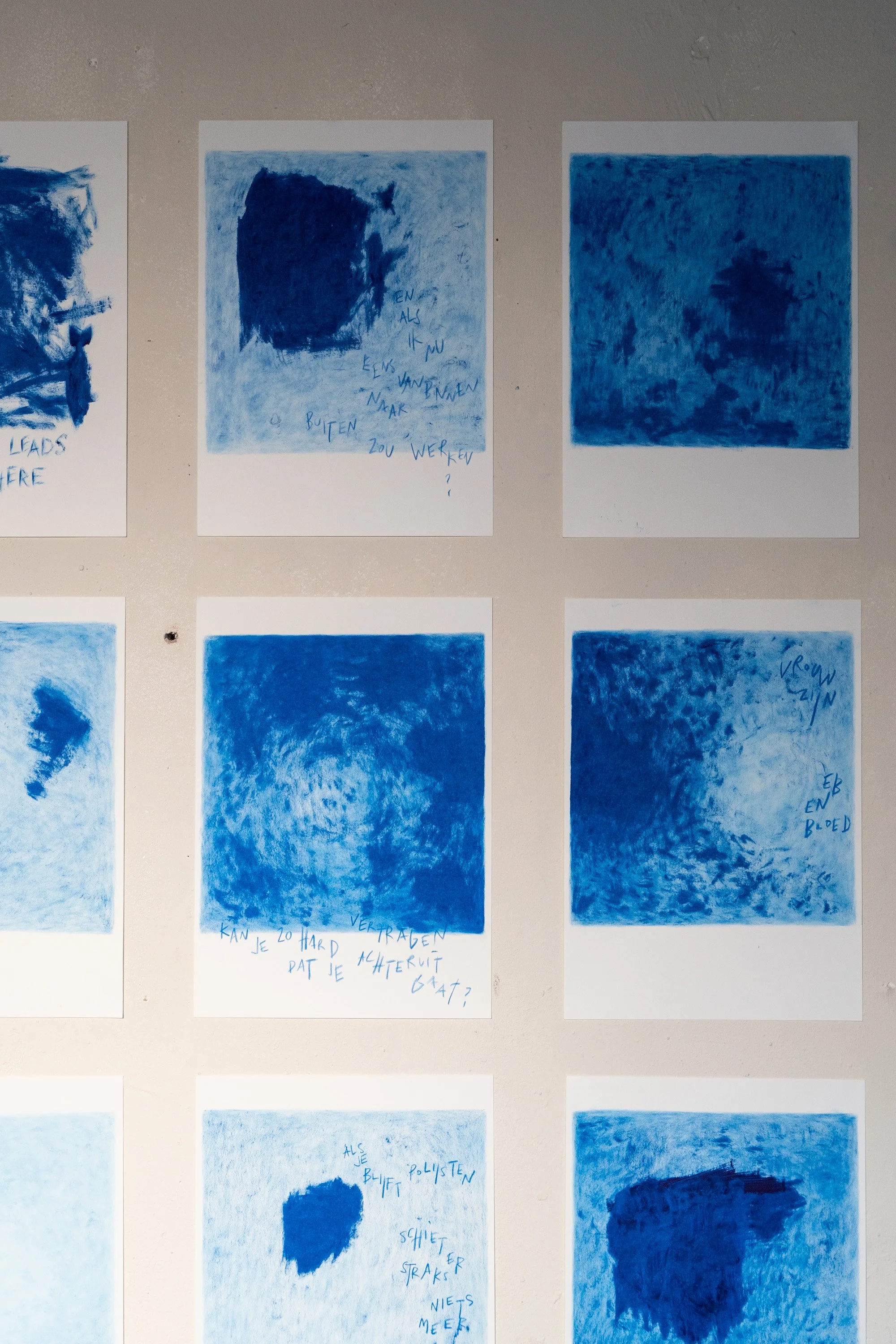 op zoek naar oever (reeks)
 
olieverf en potlood op papier
 
21 x 29,7 cm
 
€ 230,- per stuk