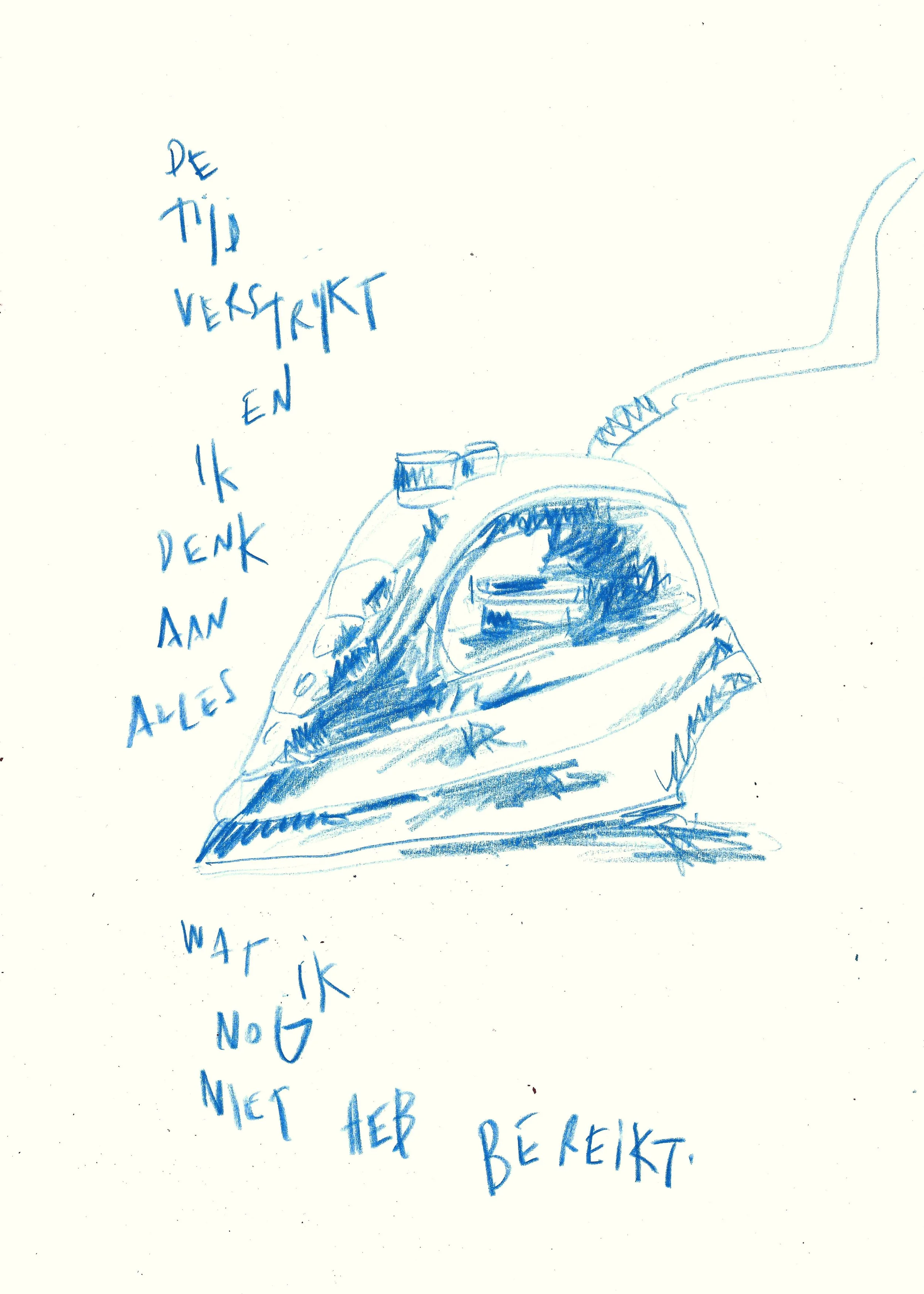 de tijd verstrijkt
 
potlood op papier
 
21 x 29,7 cm
 
€ 200,-