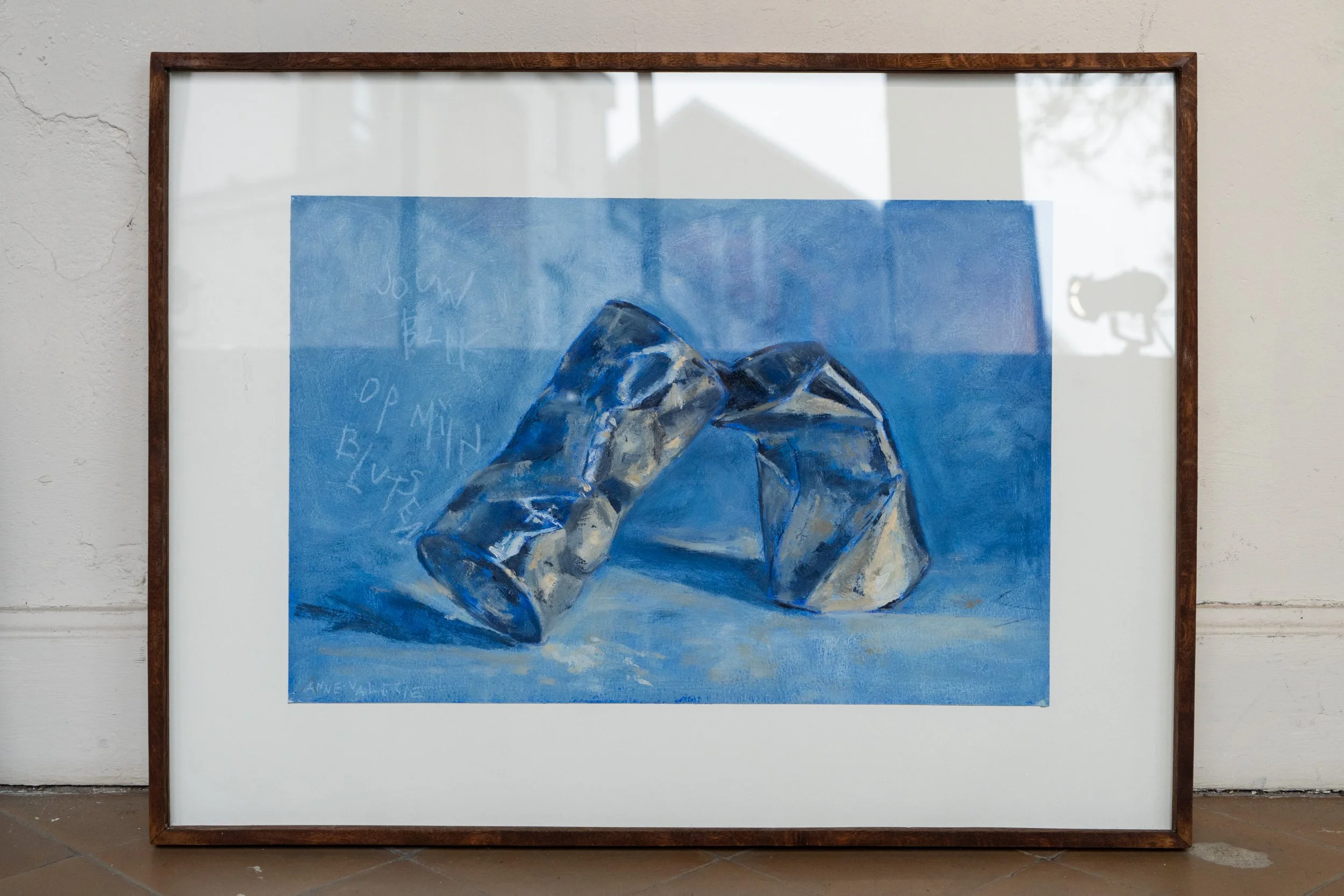 een blik op mijn blutsen
 
olieverf en oliepastel op papier
 
36,5 x 55 cm
 
verkocht