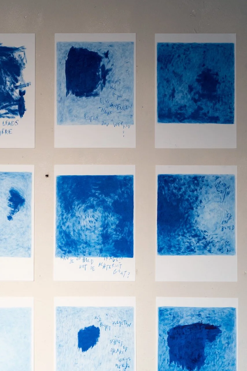 A4 olieverf (blauw)