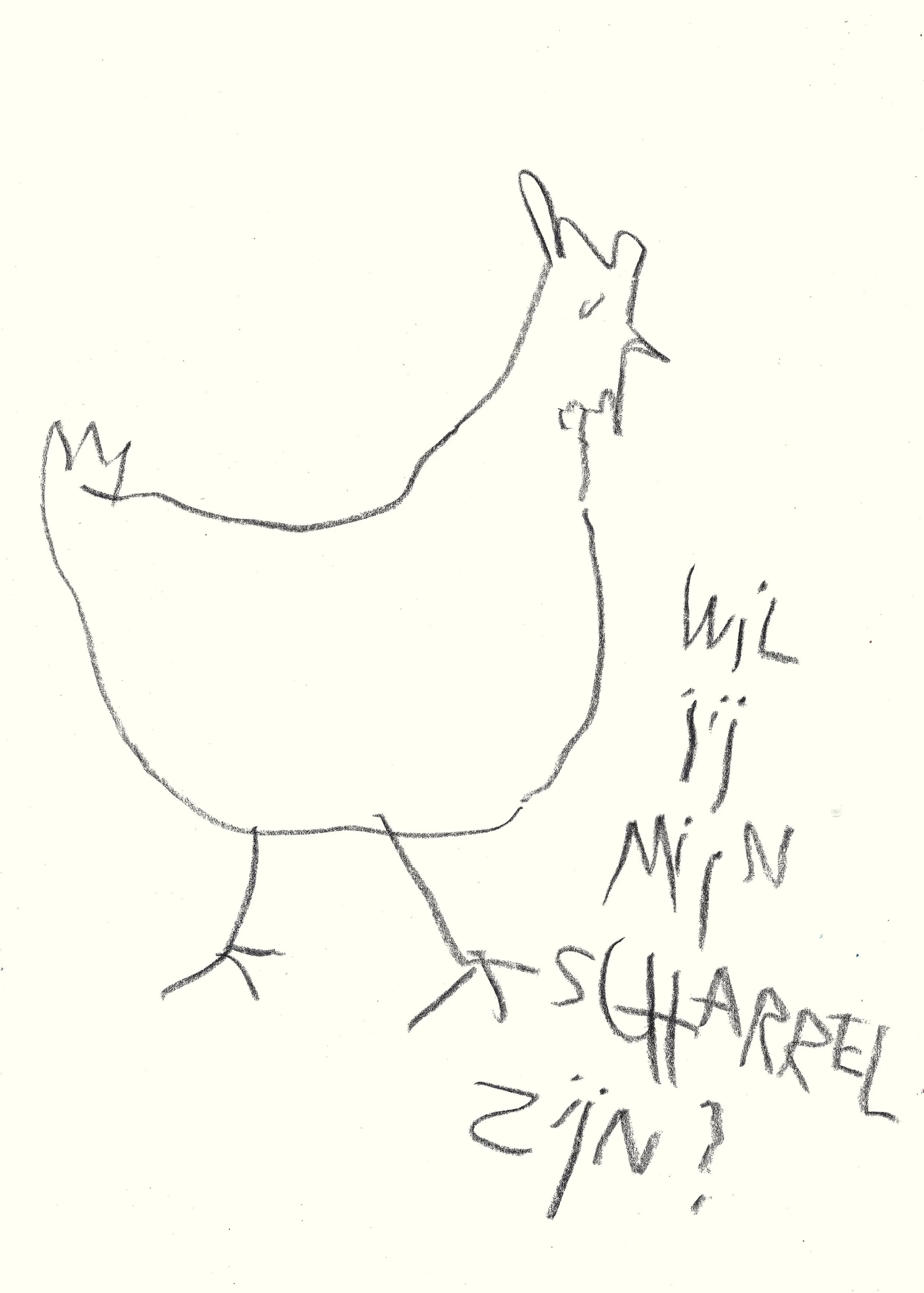 scharrel
 
potlood op papier
 
21 x 29,7 cm
 
€ 200,-