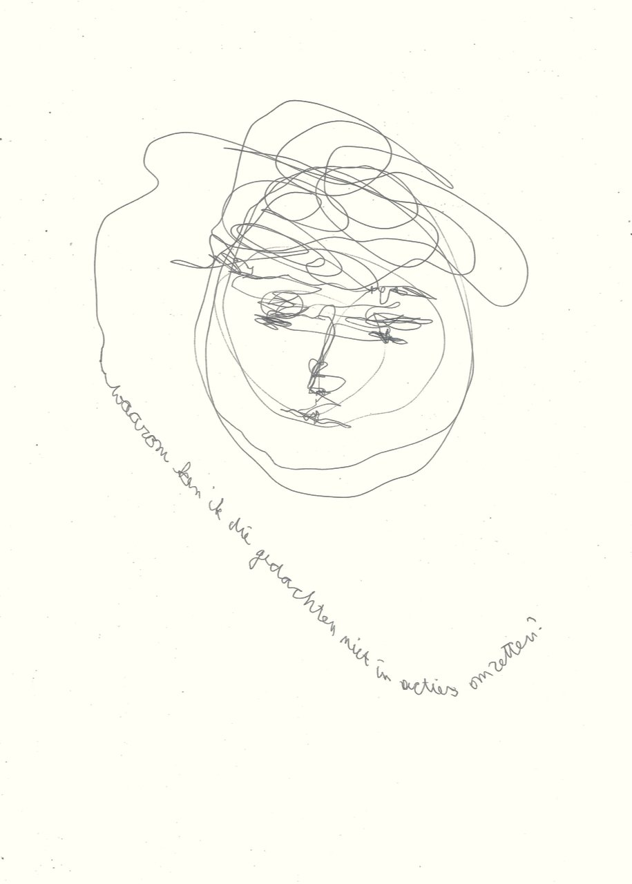 De gedachten, 2025
 
inkt op papier
 
21 x 29,7 cm
 
200 €