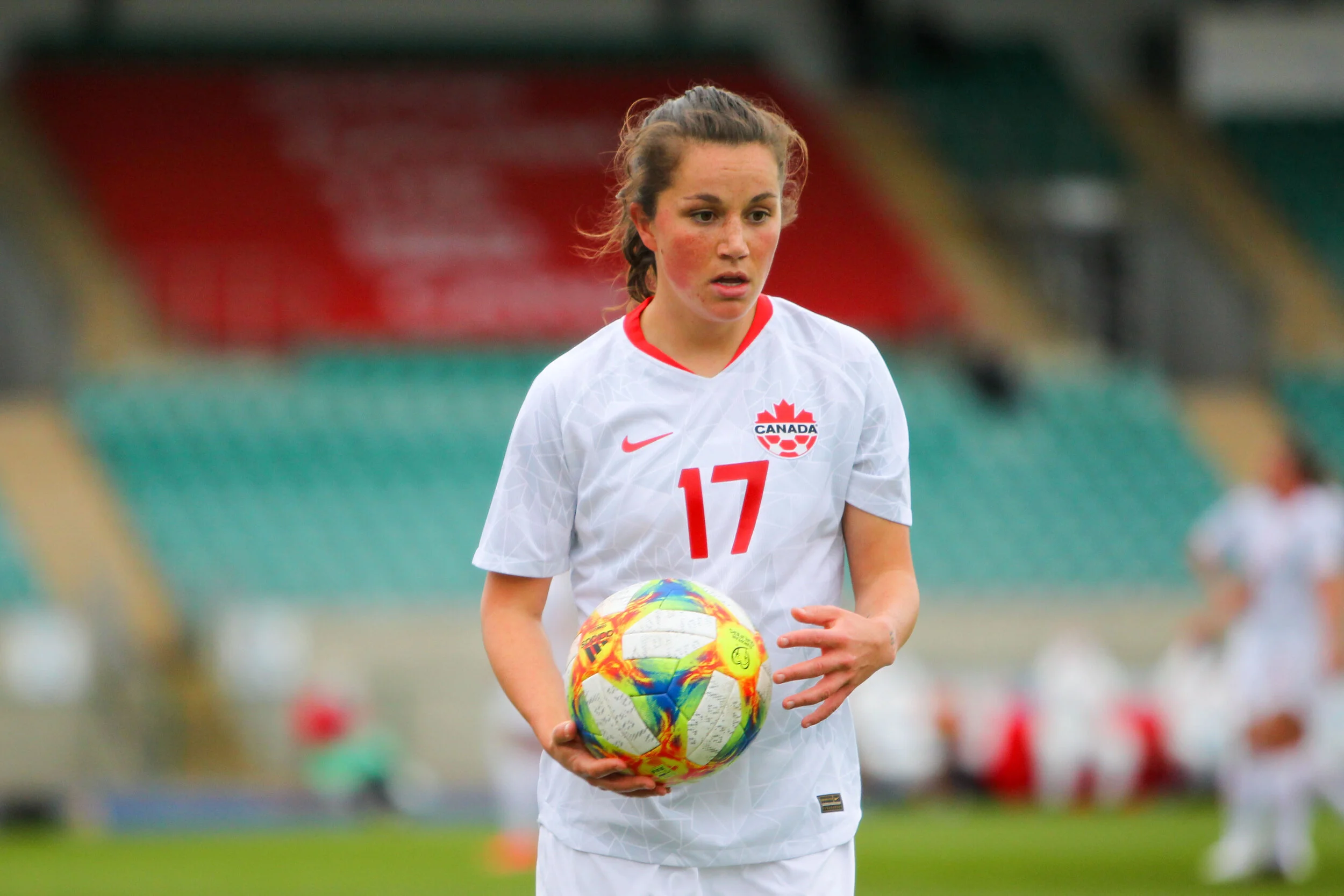  Fleming, 23, made her senior team debut at just 15 years of age. The Tokyo Games are her second Olympics. At 18, she was part of the bronze medal-winning 2016 team in Rio.  (Photo: Canada Soccer).  