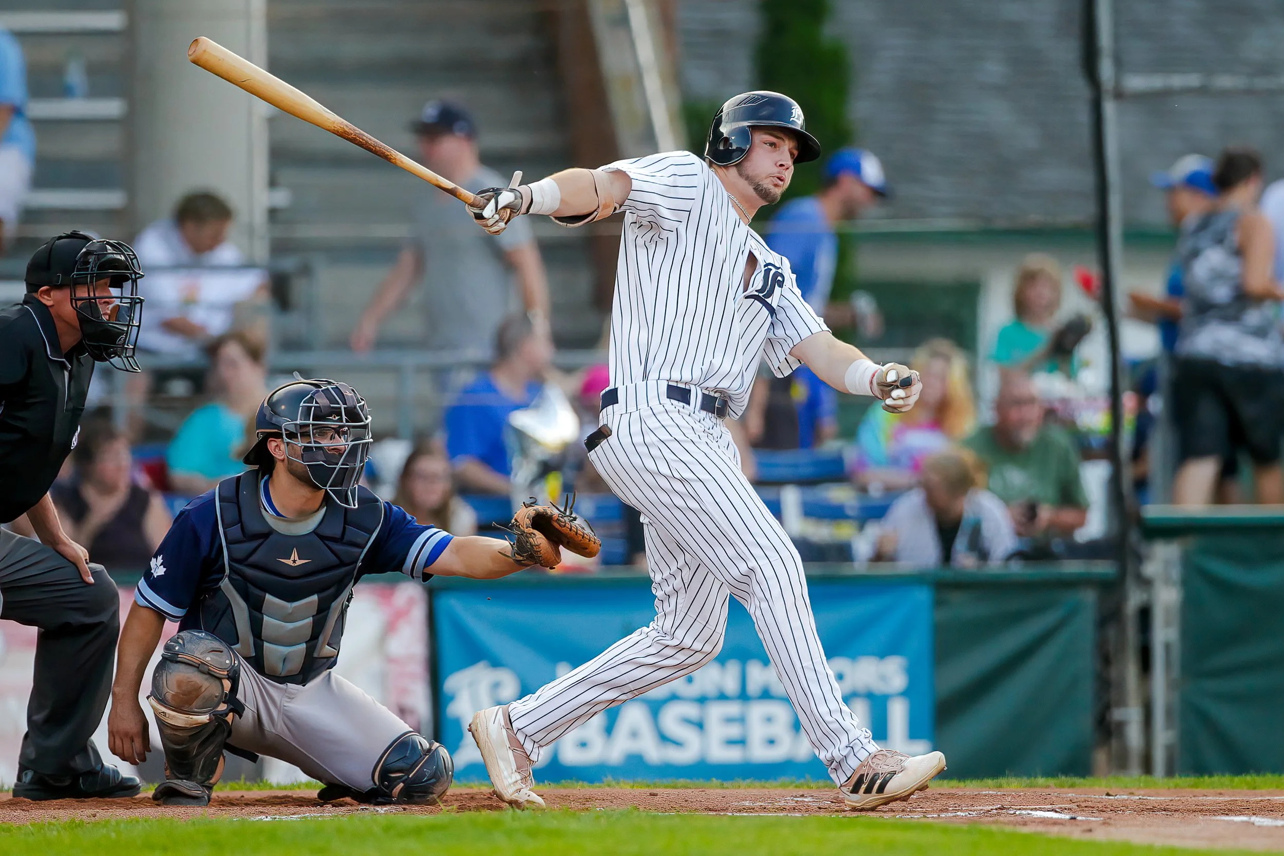   Jakob Newton, who was named an IBL All-Star this week, enters the Finals with the league’s best postseason average (.600). (Photo: Matt Hiscox Photography).  