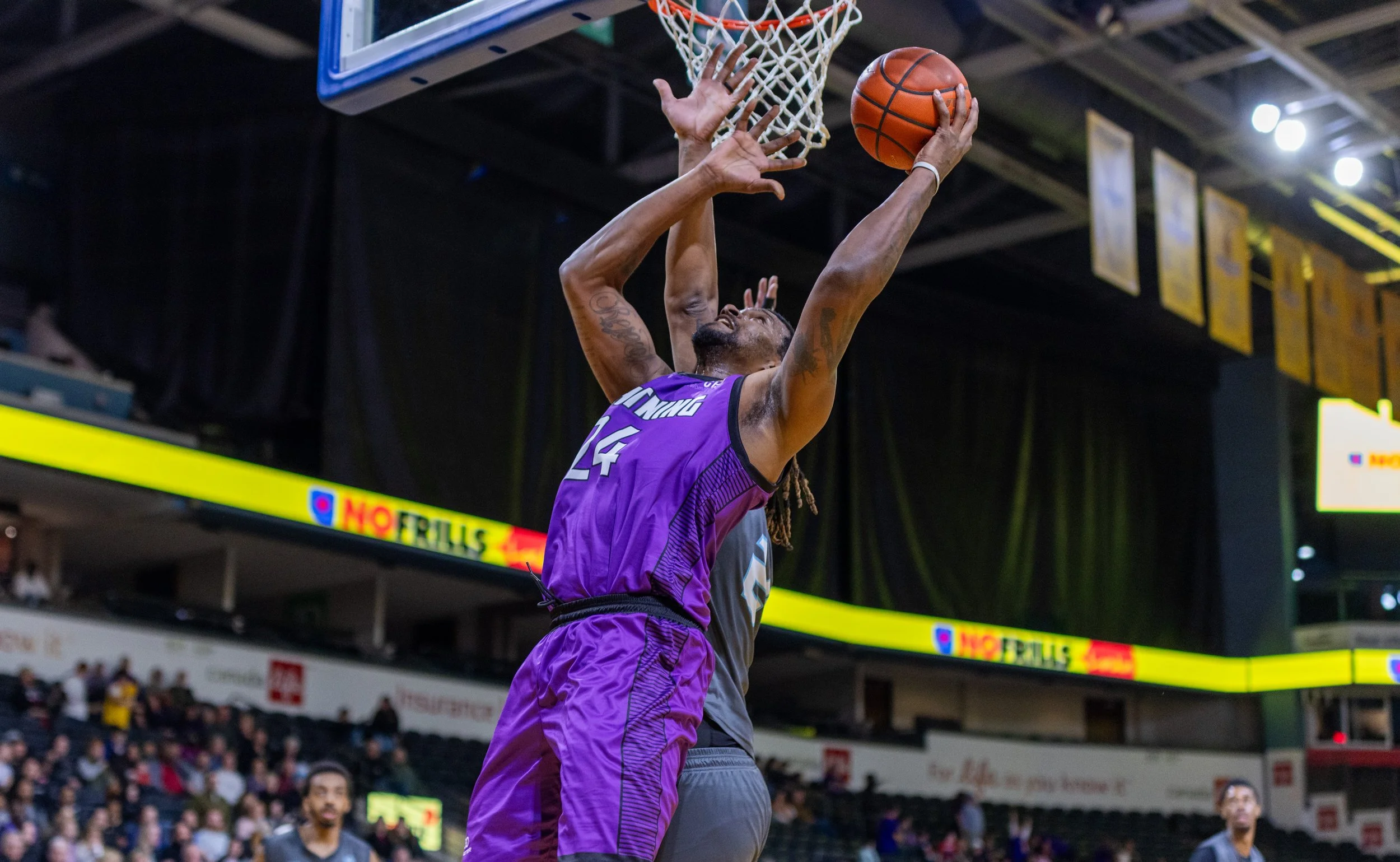   Big man Calvin Godfrey has been a big addition for the London Lightning. (Photo: Jade Sumpton).  