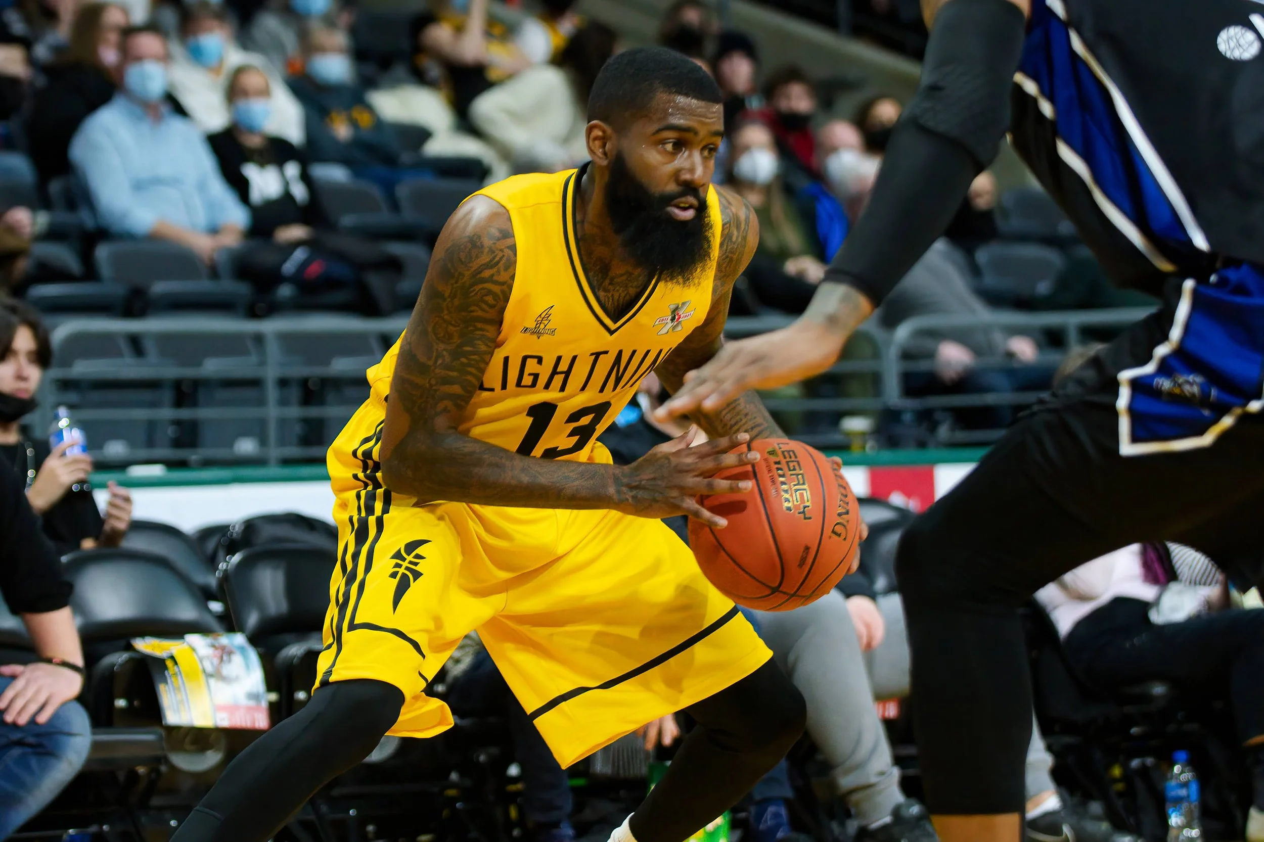   Terry Thomas, the NBLC’s Canadian Player of the Week (20.0 ppg, 6.0 rpg, and 8-20 from three-point range).(Photo: Matt Hiscox Photography).  