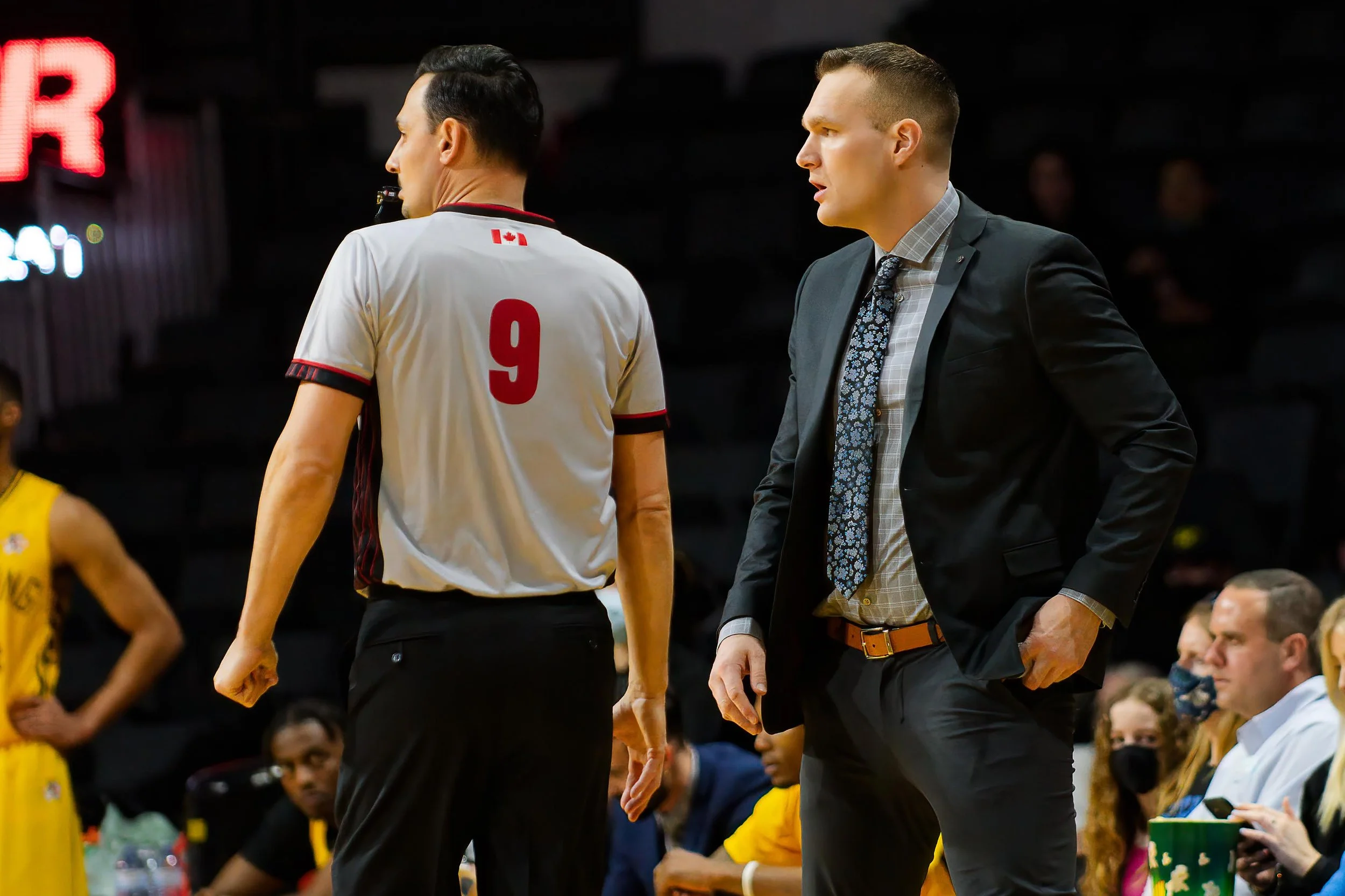   Lightning coach Doug Plumb was named Coach of the Month — and also won an appeal to avoid a one-game suspension for too many technical fouls. (Photo: Matt Hiscox Photography).  