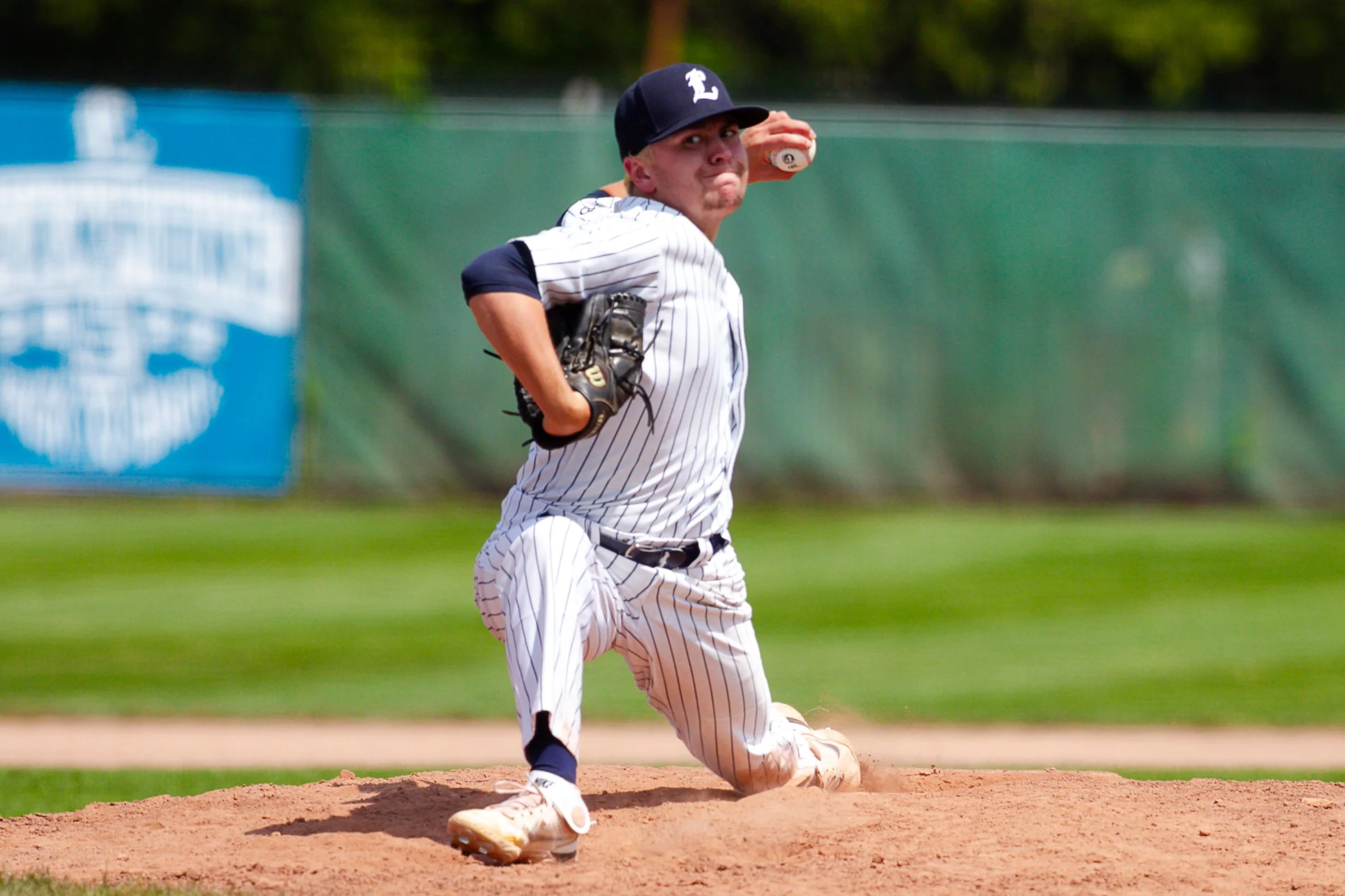   Jaryd Lund, an ‘AP’ call-up pitcher, has been credited with three of London’s six wins so far this season. (Photo: Matt Hiscox Photography).  