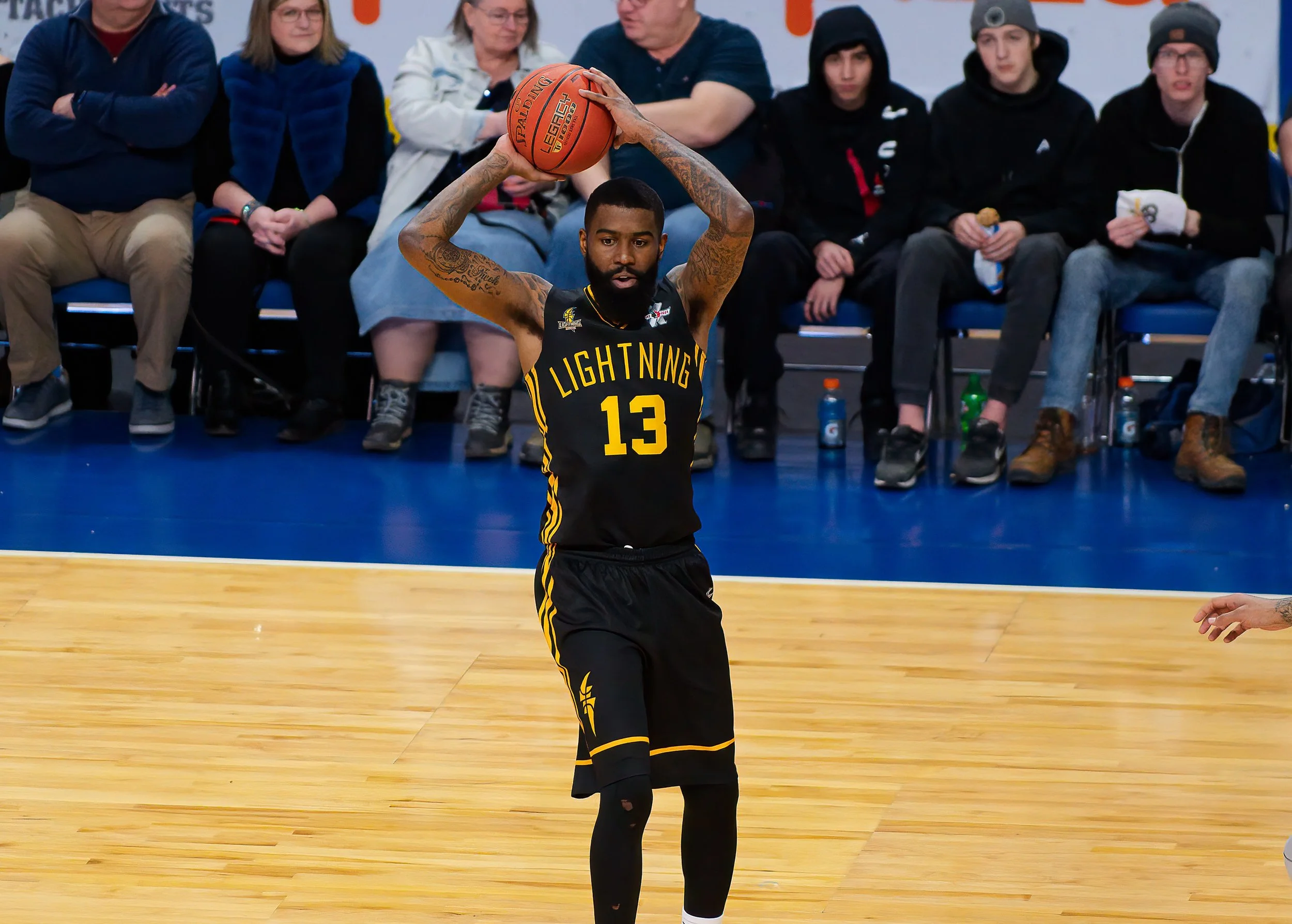   Terry Thomas was named NBLC Player of the Week for the week ending March 5. In a pair of wins, he averaged 27 points, 9.5 rebounds and 3.5 assists. (Photo: Matt Hiscox Photography).  