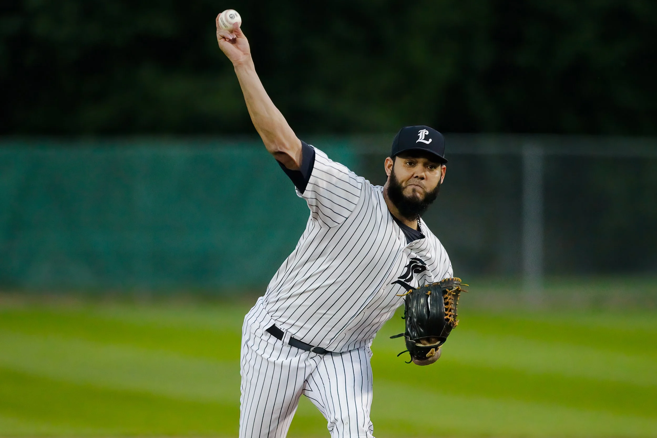   Will Jose Arias be the finisher? The right-handed ace, who led the IBL in ERA during the regular season, could put the Maple Leafs away with a big pitching performance. (Photo: Matt Hiscox Photography).  