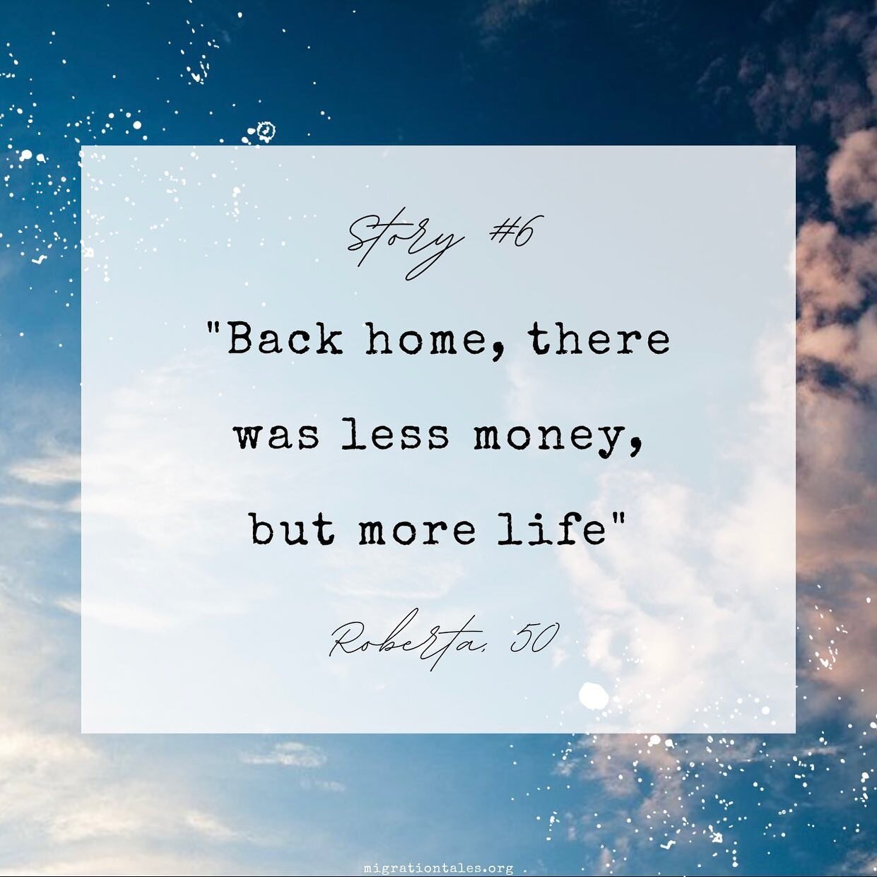 🔹 Story #6, Roberta, 50

&quot;Roberta had lost her job at a hospital in Belo Horizonte and was looking for work. She told me how hard it was to find a job when she had not gone to school. She came to the United States on her own to look for better 