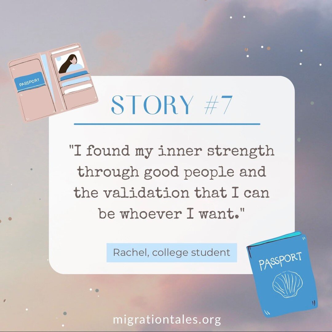 🔹 Story #7, Rachel, college sophomore, first-generation Korean-American

&quot;&ldquo;I never thought I would be an immigrant. I never thought I would get a green card. That was never the plan.&rdquo;

Rachel Minyoung Do arrived in the United States