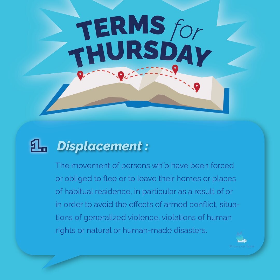 ✨TERMS 4 THURSDAY✨
- Before combating the problems, we need to first understand what they truly are. To make our platform more informative, we designed this weekly program to decipher key terminologies used in the discussions of migration. 
- Every T