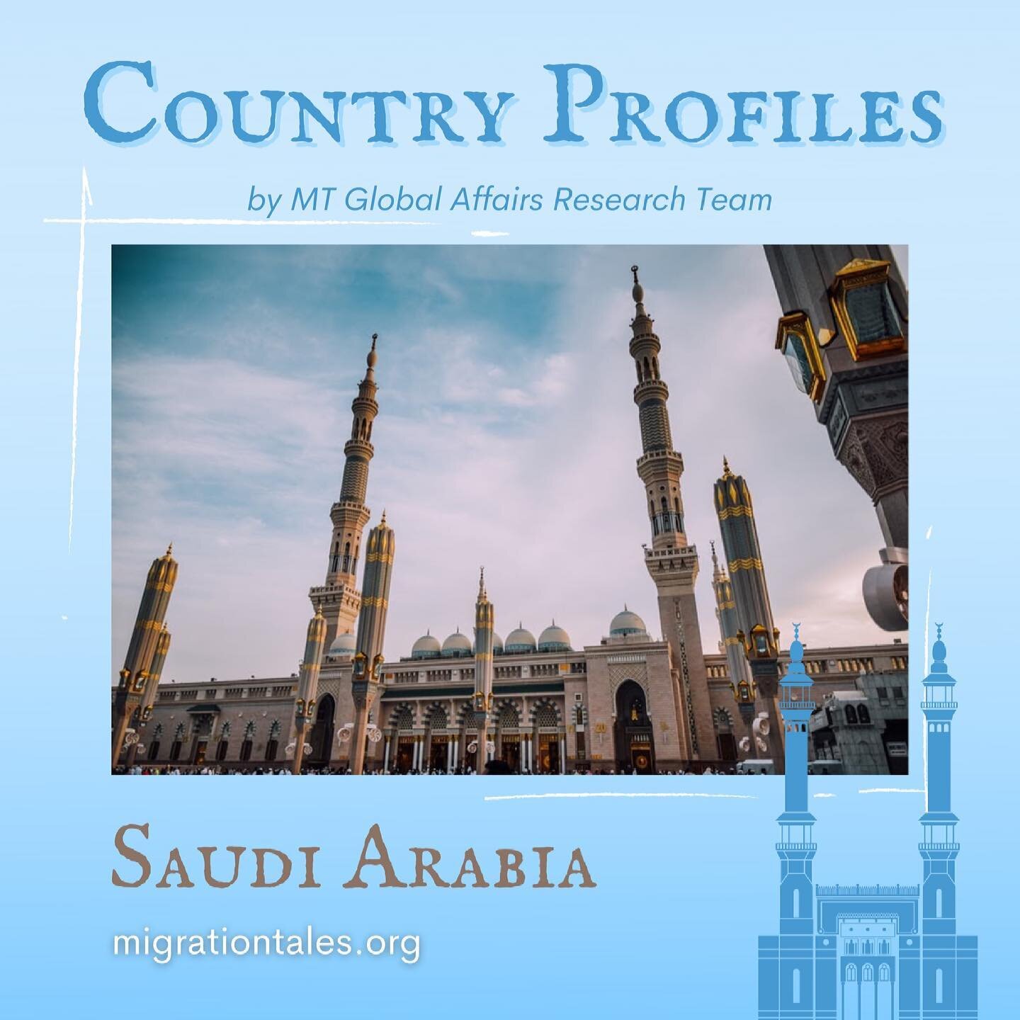 🦋 Thank you for all your support on our US Country Profile yesterday! 🌎

Our second Country Profile is already up on Saudi Arabia 🇸🇦

Make sure to explore our website to read the inspiring stories of #migrants and see the work of our #research te