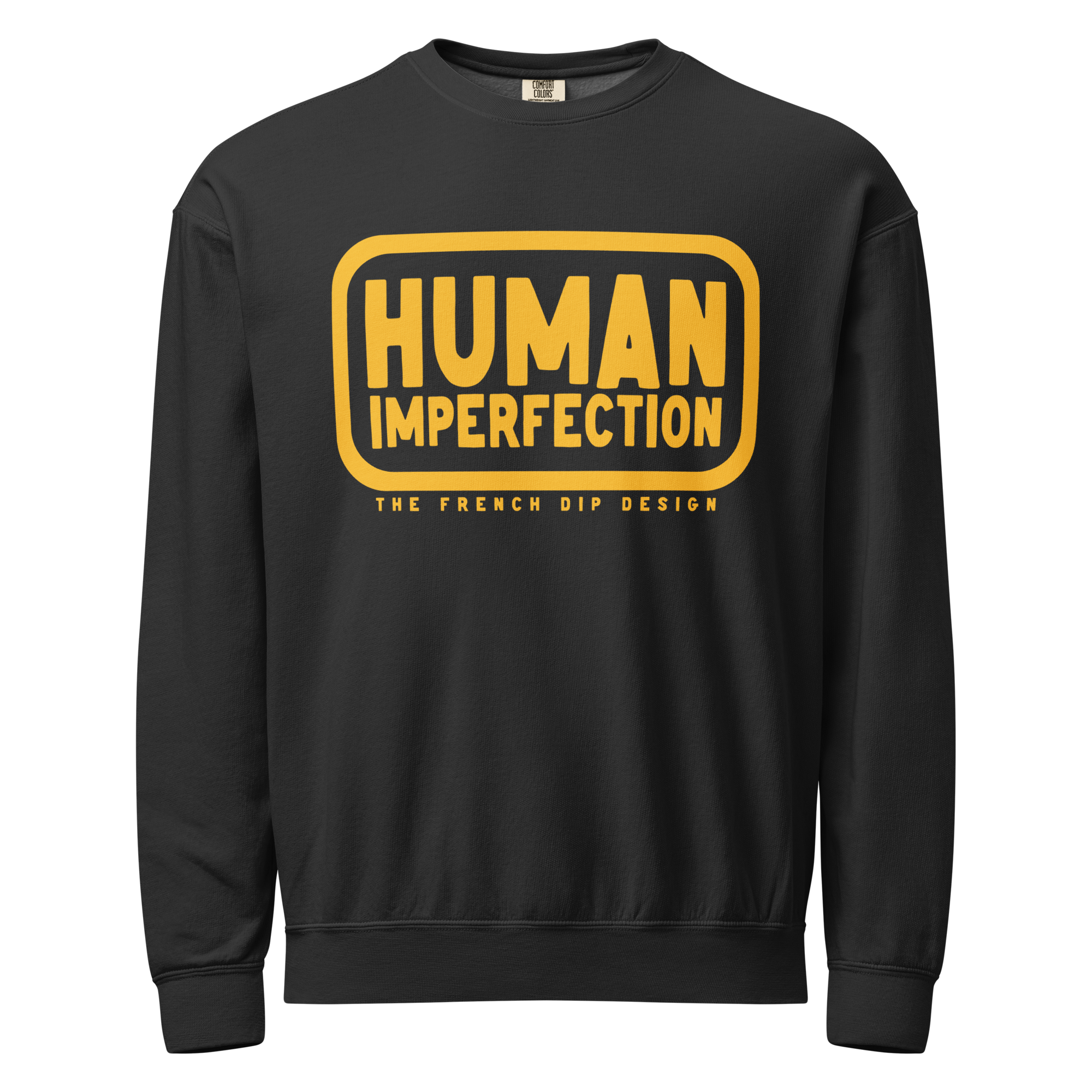 Human Imperfection - Black Crewneck Sweatshirt