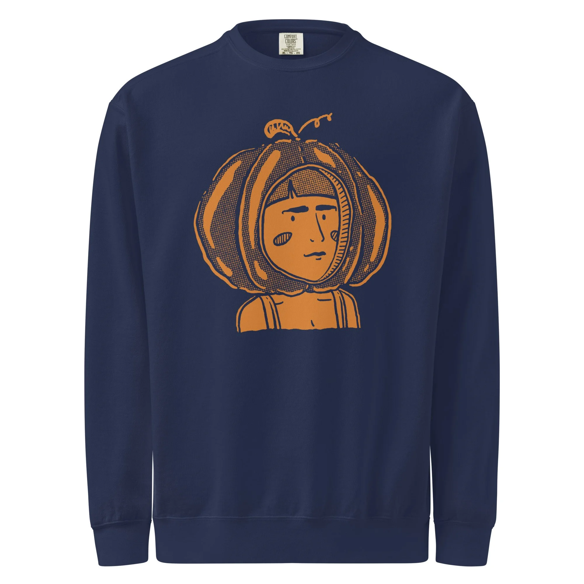 Pampkin - Navy Crewneck