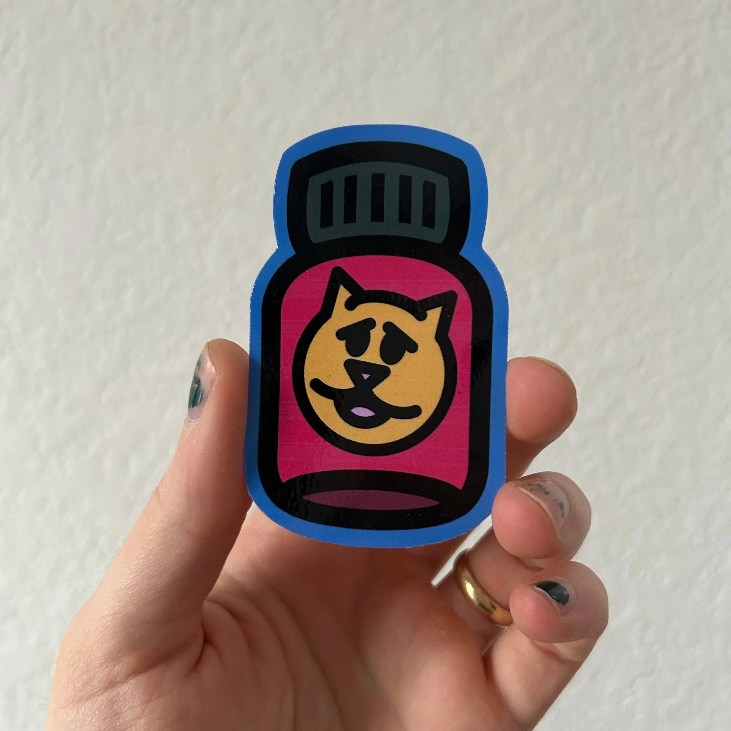 "Kitty Popper" Sticker