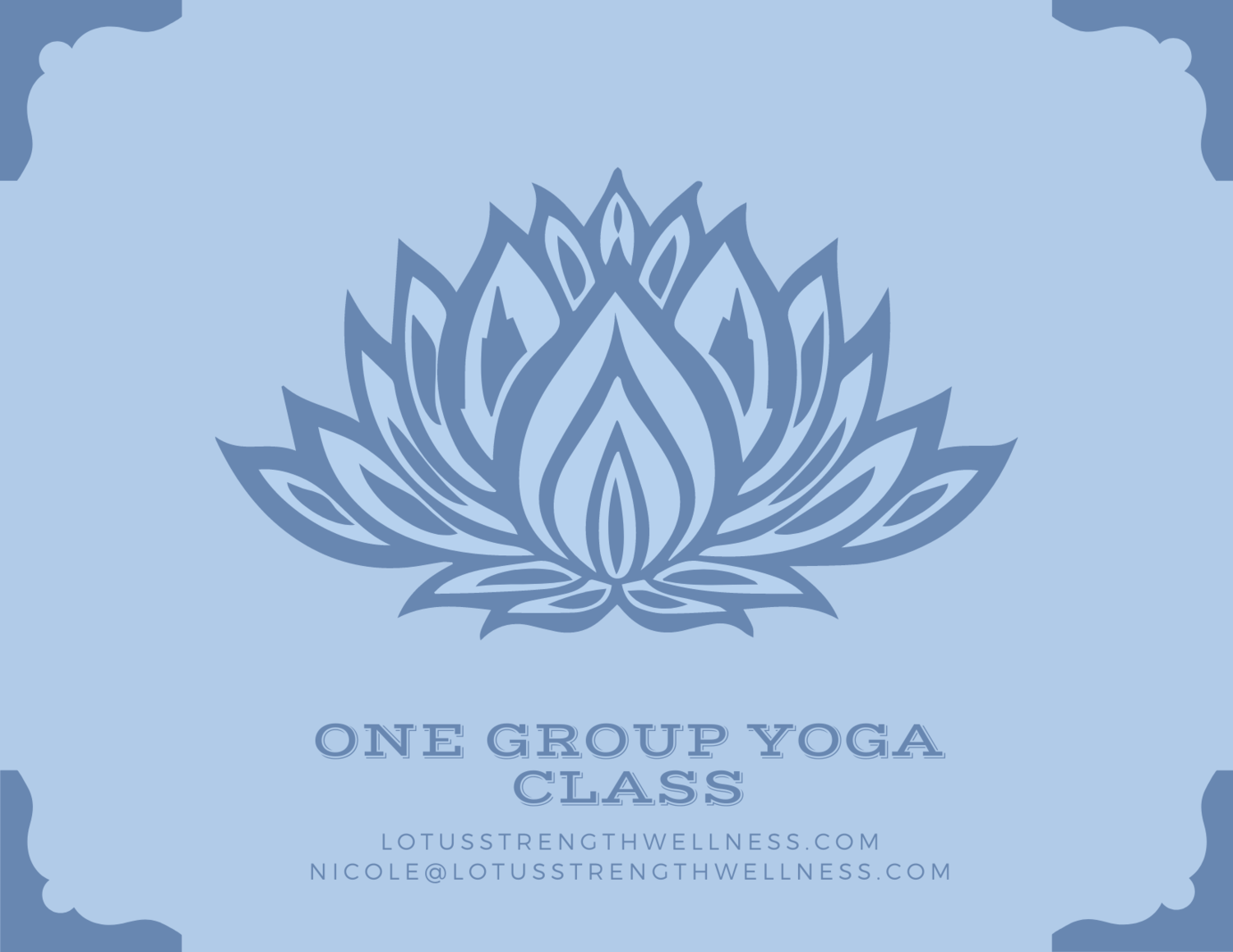 Gift Card-One Group Yoga Virtual Session — Lotus Strength and Wellness
