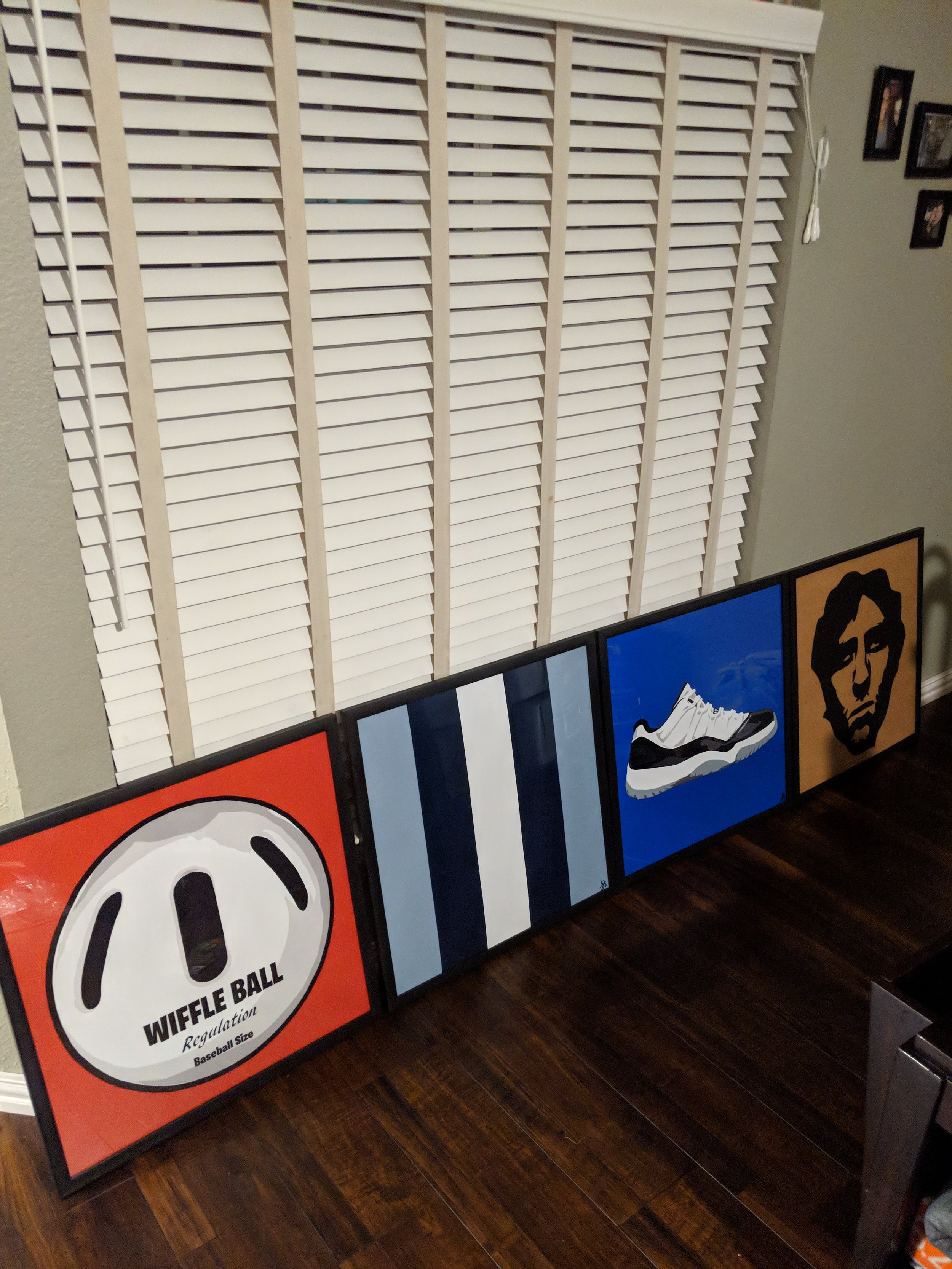 The finished art for "The Oldest Fortnite Player in the World" Ben Rogers home studio