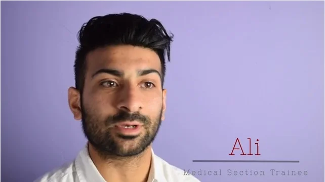 Meet Ali from the Medical Section!