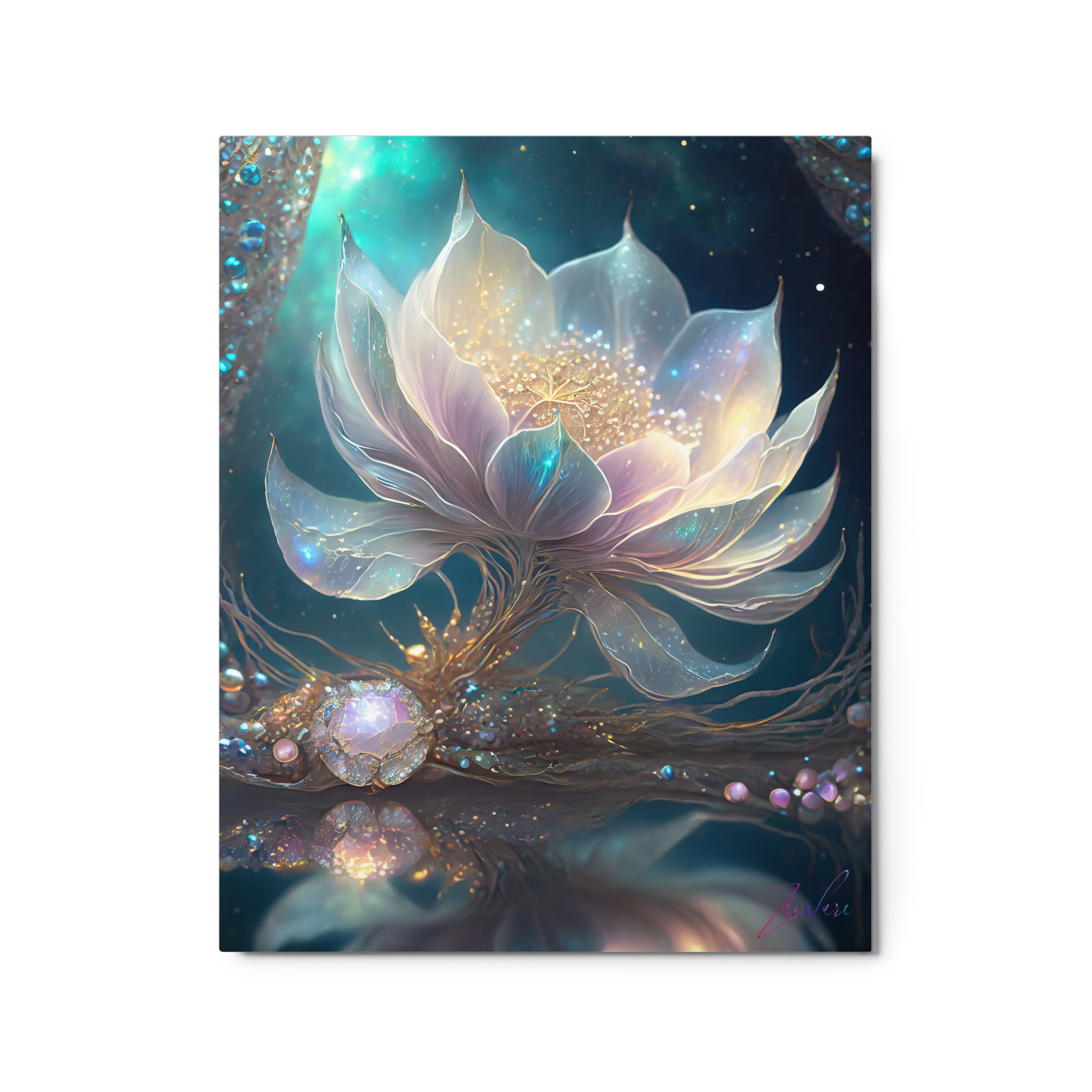 Night Prism Jewels - Luminous Infinity Edge Art Print